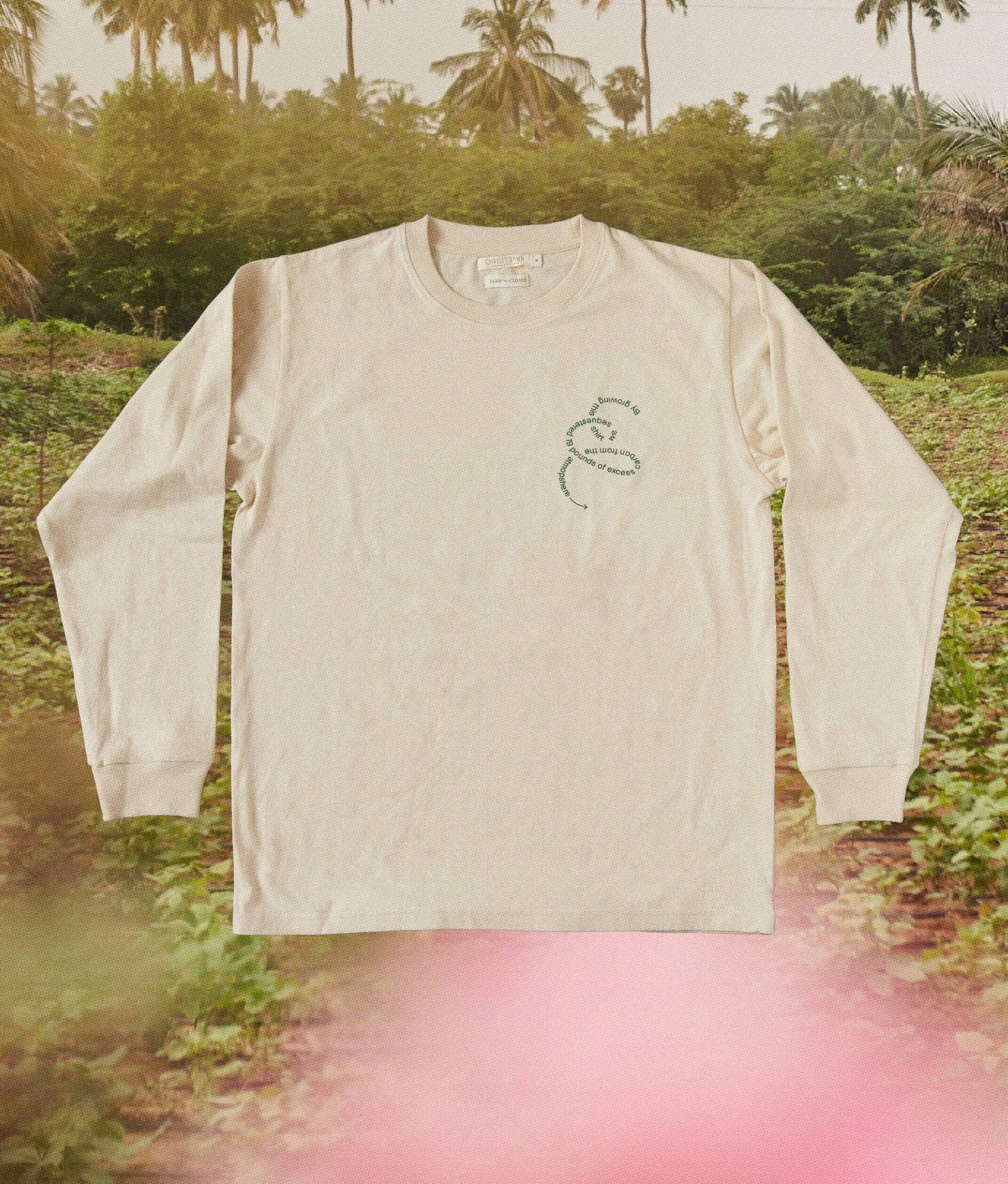 Regeneration Long Sleeve Tee | Natural sold by Christy Dawn