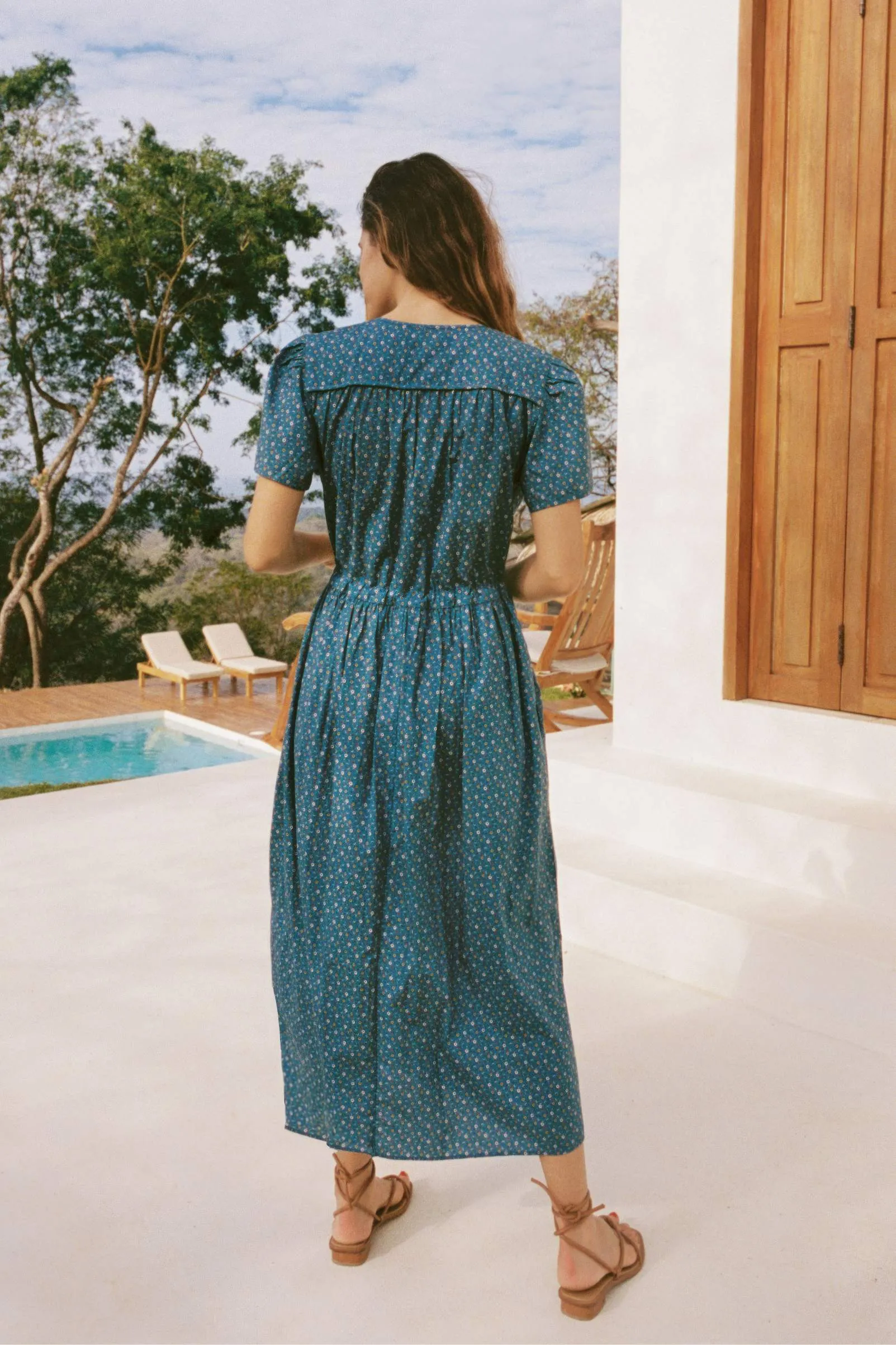 The Dawn Dress Petites | Essence Blue sold by Christy Dawn product image thumbnail 5