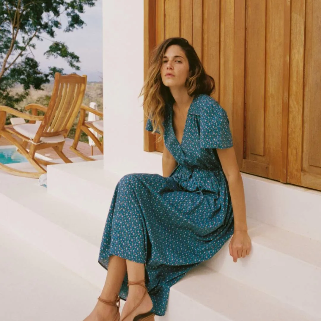 The Dawn Dress Petites | Essence Blue sold by Christy Dawn product image thumbnail 2