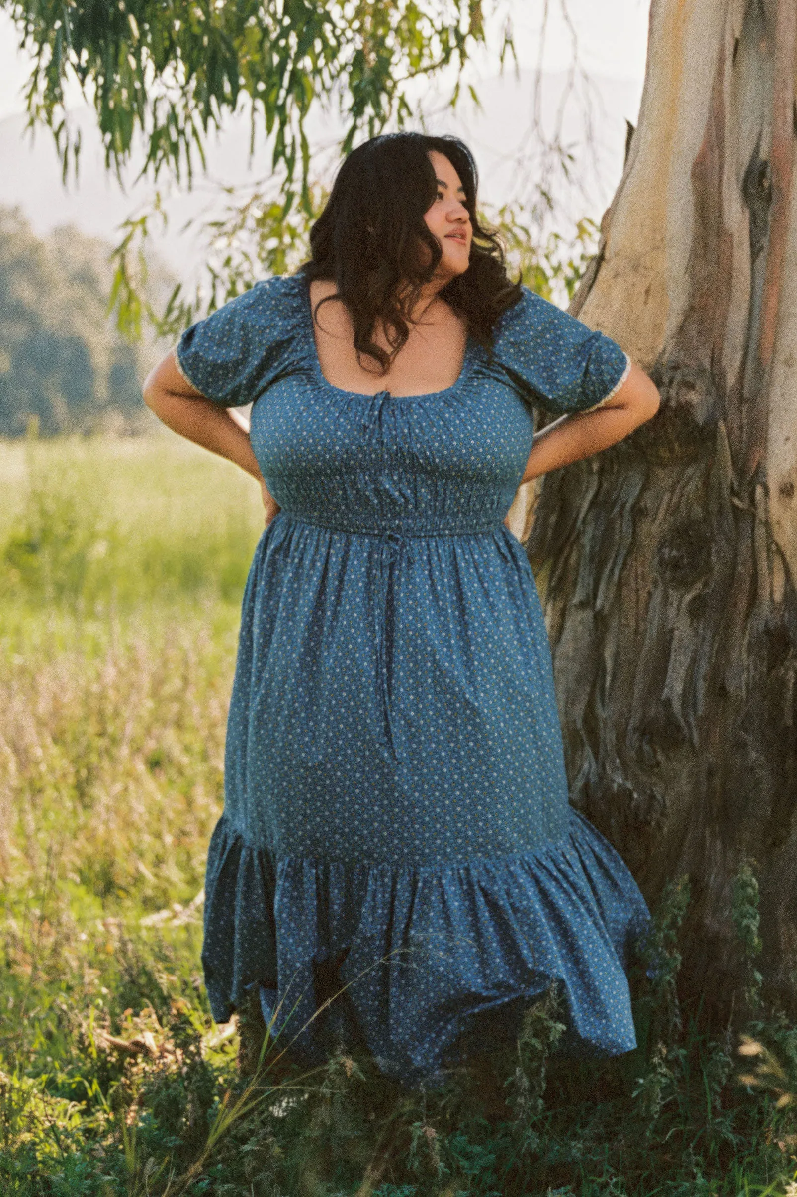 The Brynne Dress Extended | Essence Blue sold by Christy Dawn product image thumbnail 3