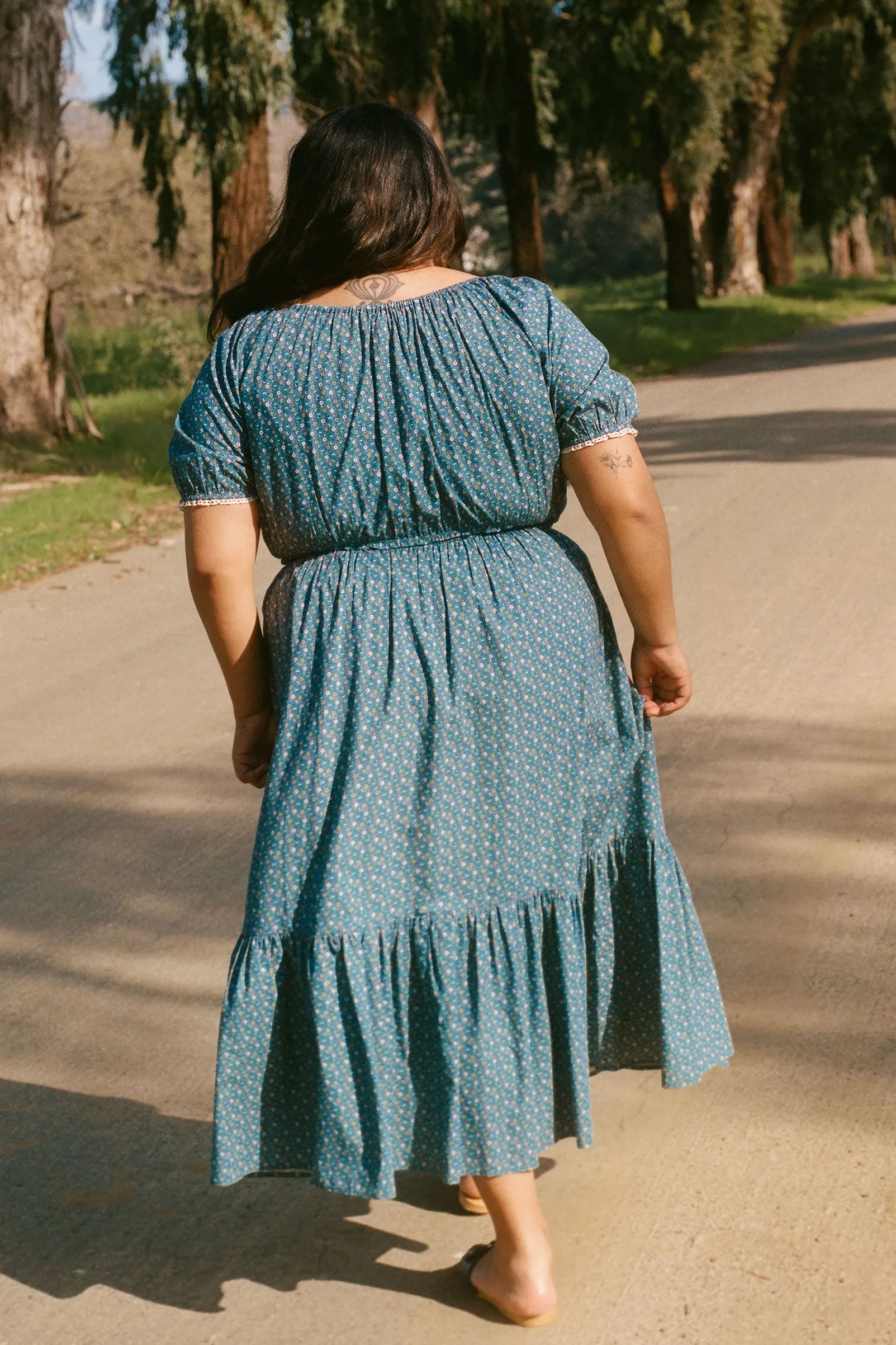The Brynne Dress Extended | Essence Blue sold by Christy Dawn product image thumbnail 4