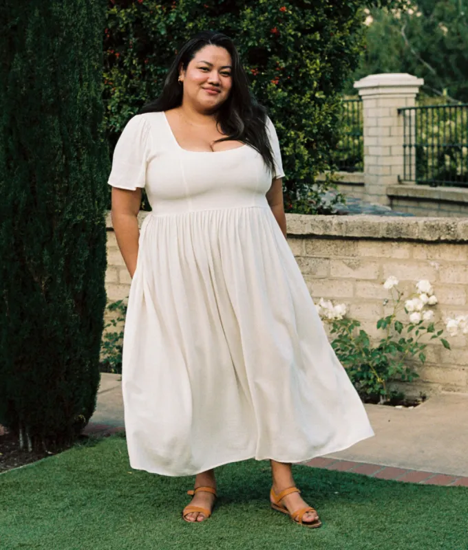 The Scarlet Dress Extended | Eggshell sold by Christy Dawn