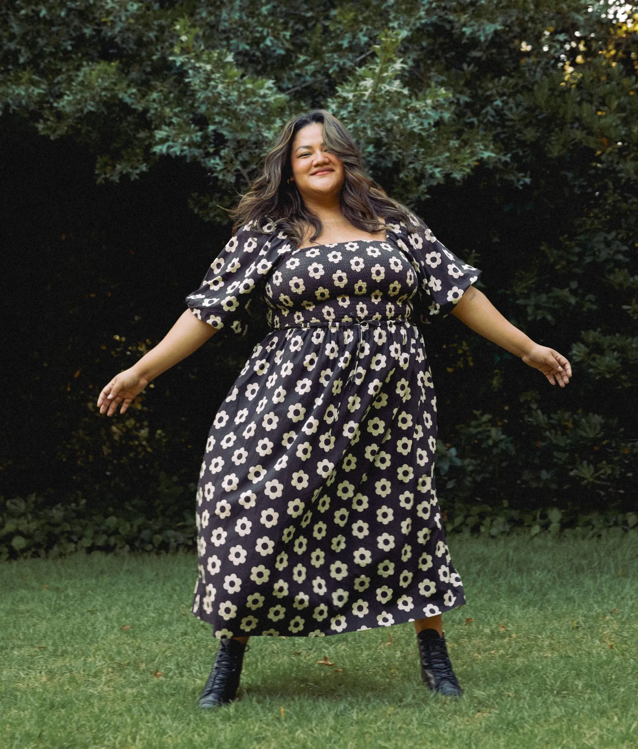 The Katrina Dress Extended | Noir Daisy sold by Christy Dawn product image thumbnail 2