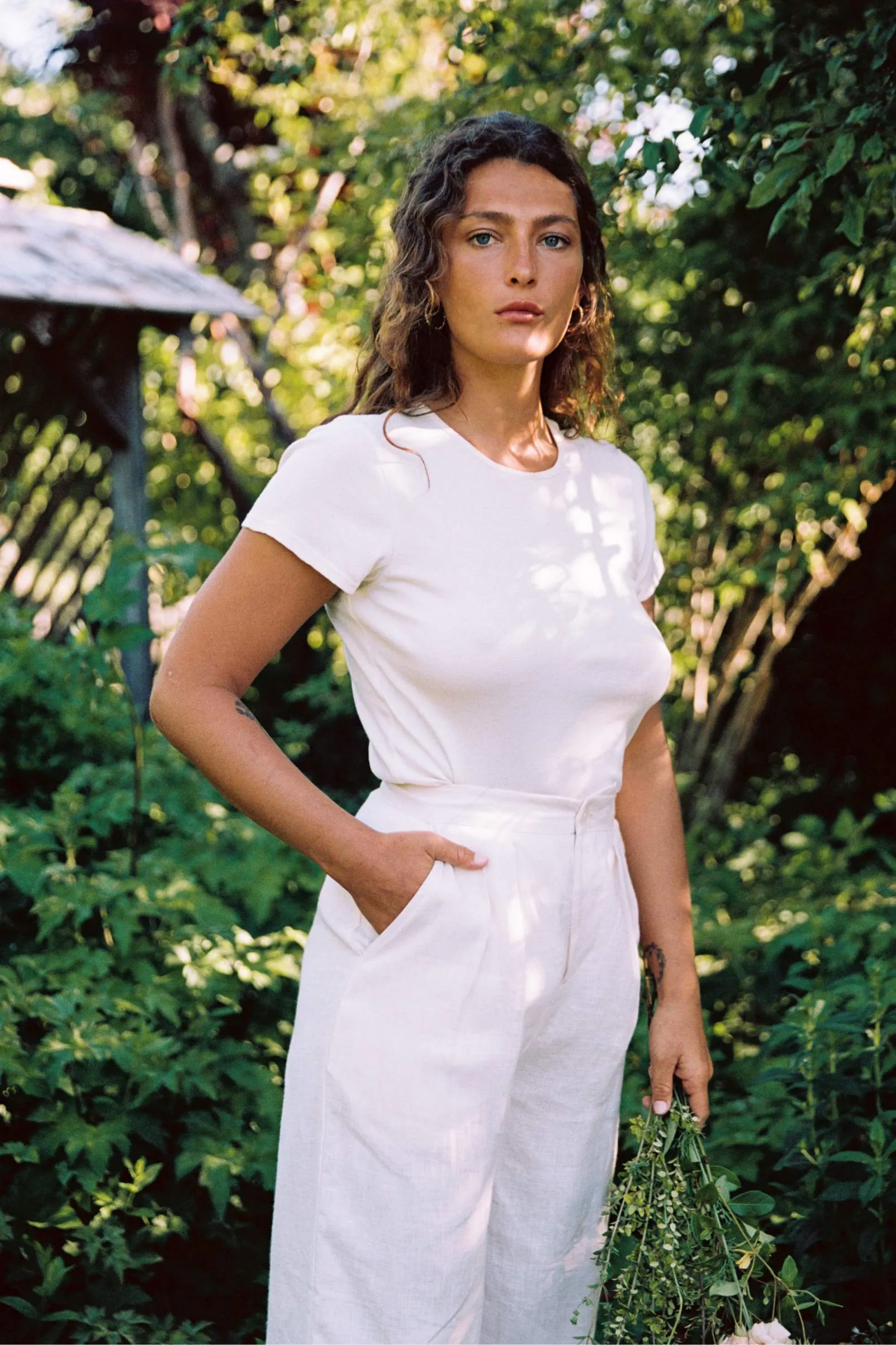 The Asa Pant | Pearl Linen sold by Christy Dawn product image thumbnail 4