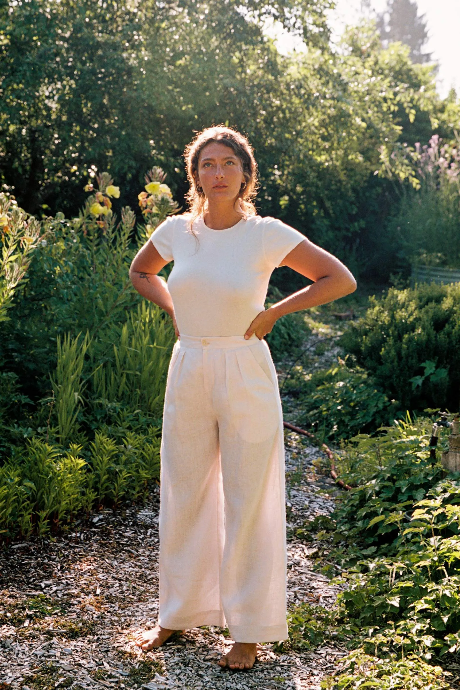 The Asa Pant | Pearl Linen sold by Christy Dawn product image thumbnail 3