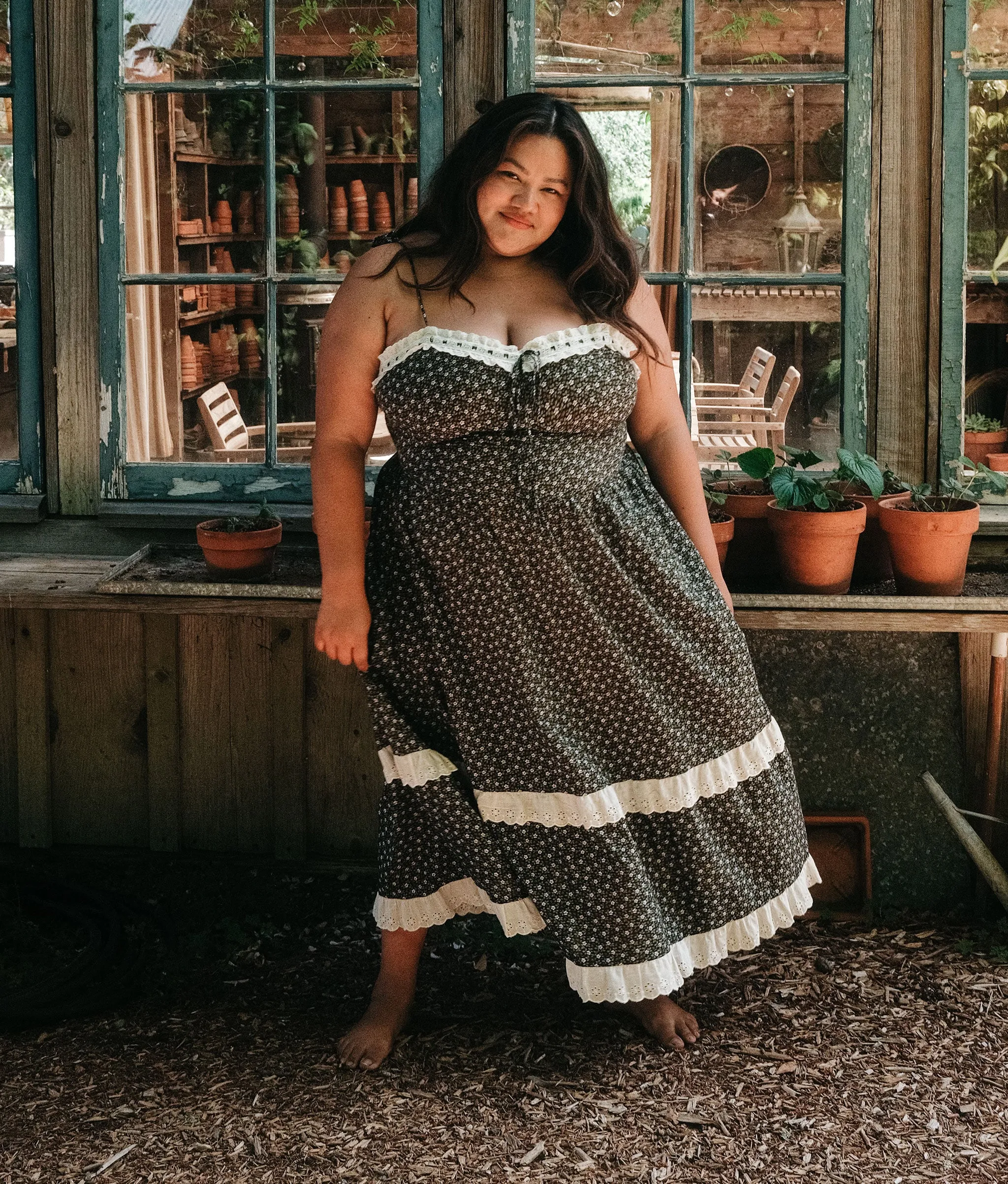 The Emma Dress Extended | Night Strawberry | Parallel