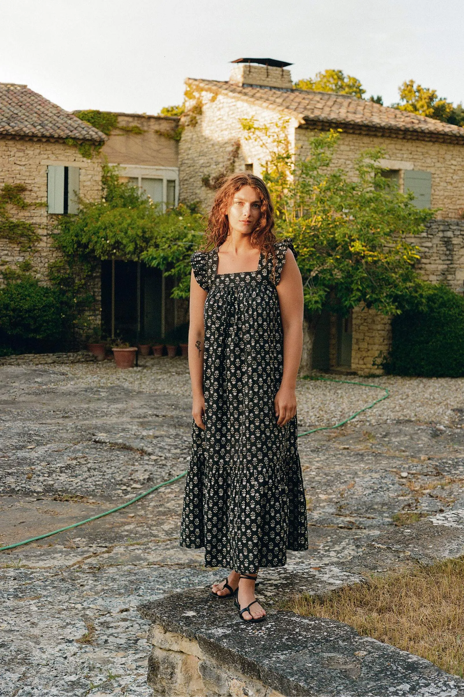 The Benny Dress | Night Sunflower sold by Christy Dawn product image thumbnail 4