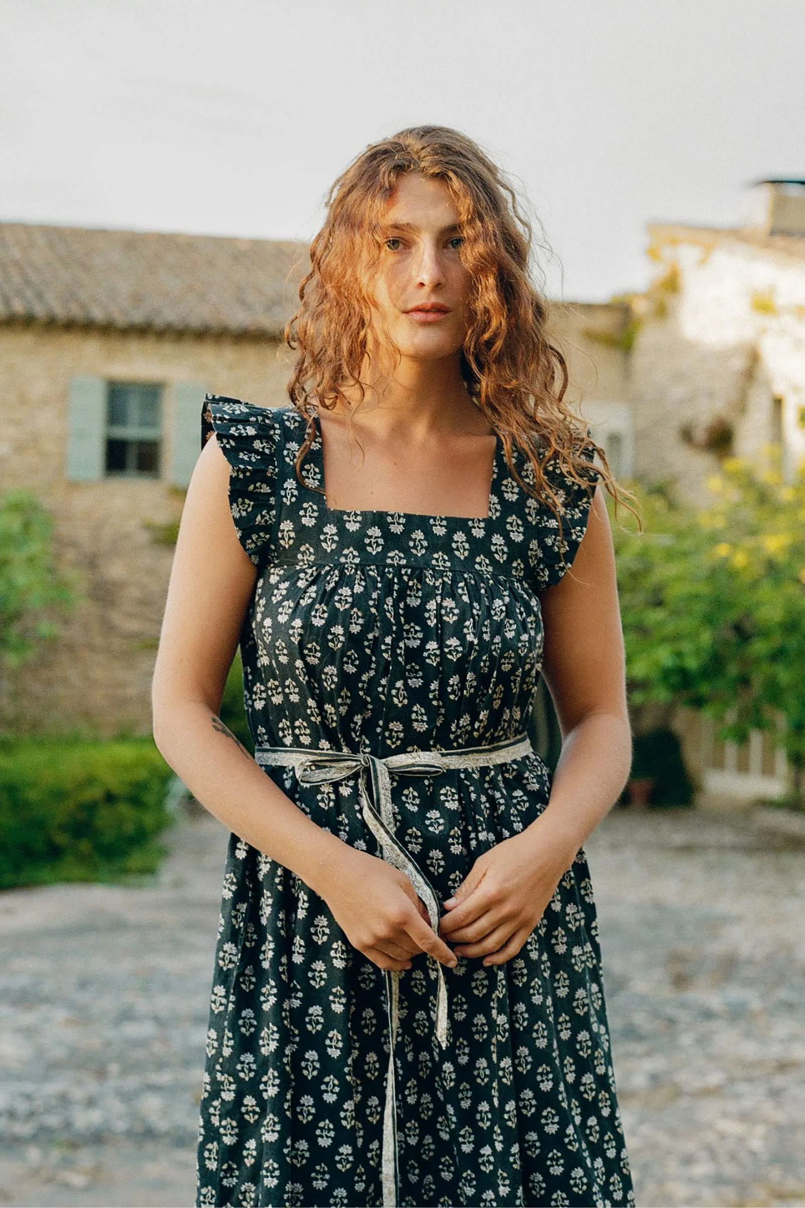 The Benny Dress | Night Sunflower sold by Christy Dawn product image thumbnail 3