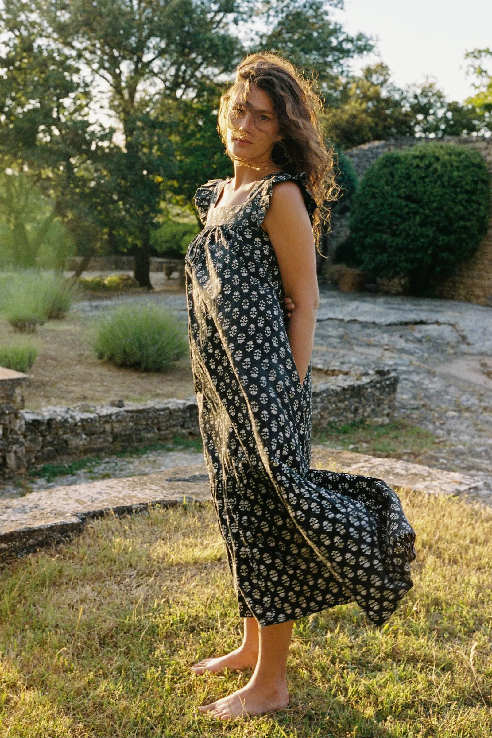 The Benny Dress | Night Sunflower sold by Christy Dawn product image thumbnail 2