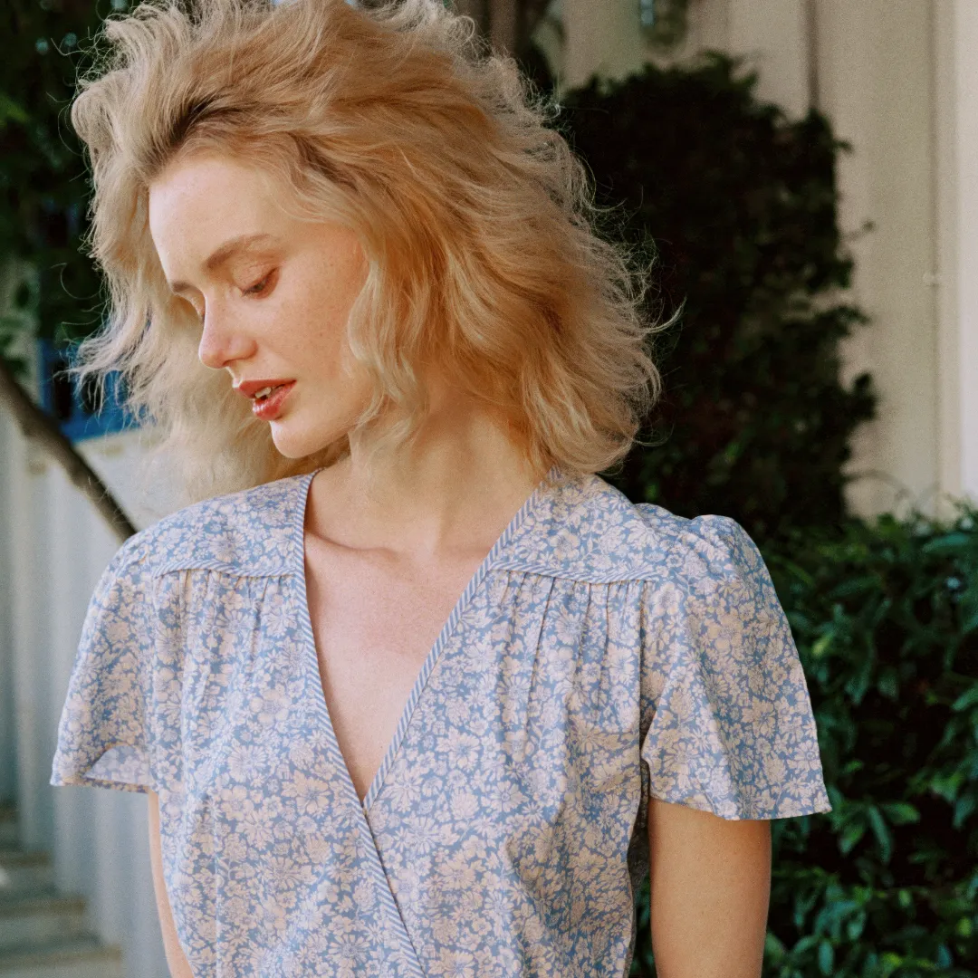 The Dawn Dress Petites | Daisies Blue sold by Christy Dawn product image thumbnail 3