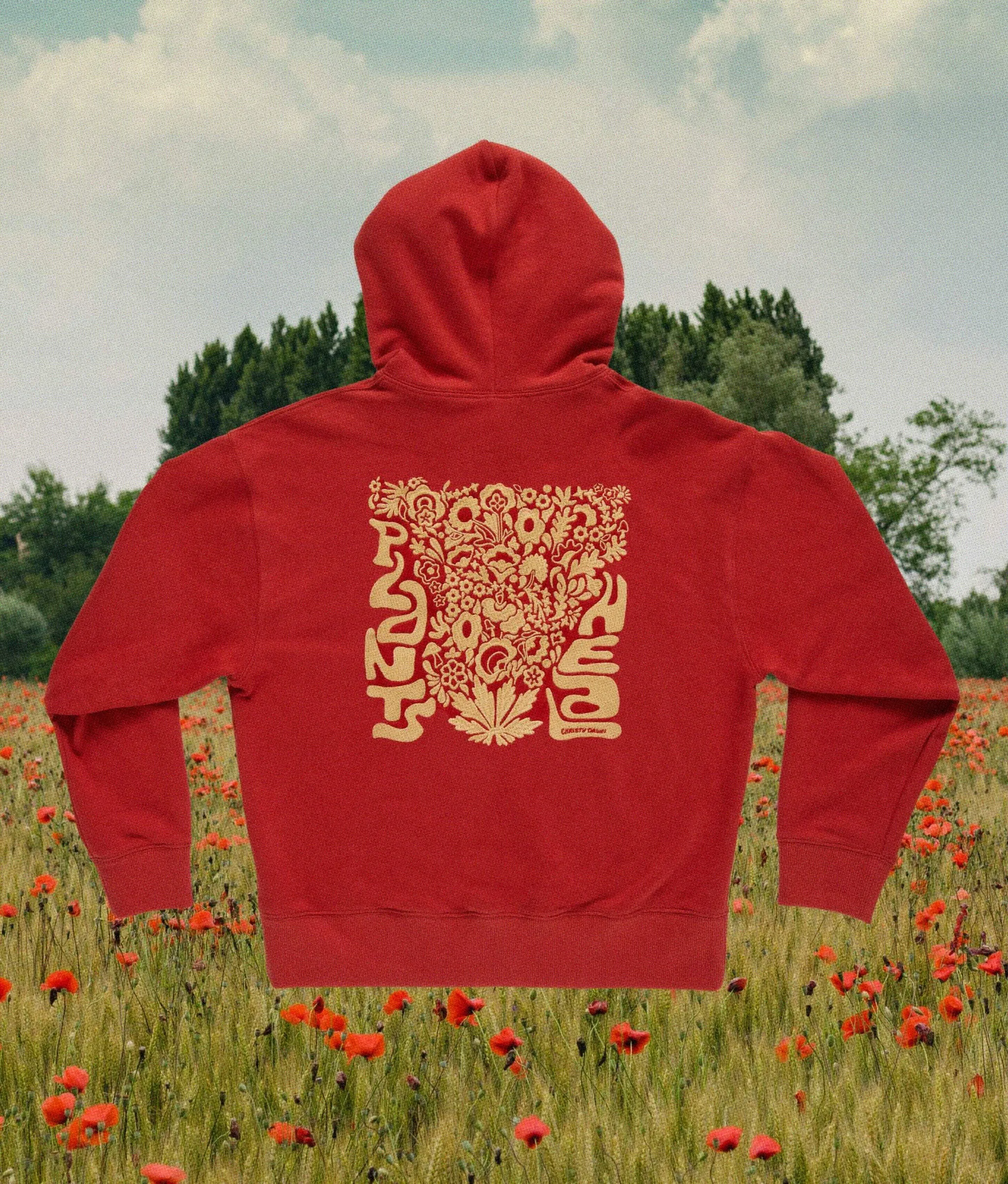 Plants Heal Hoodie | Red sold by Christy Dawn product image thumbnail 4