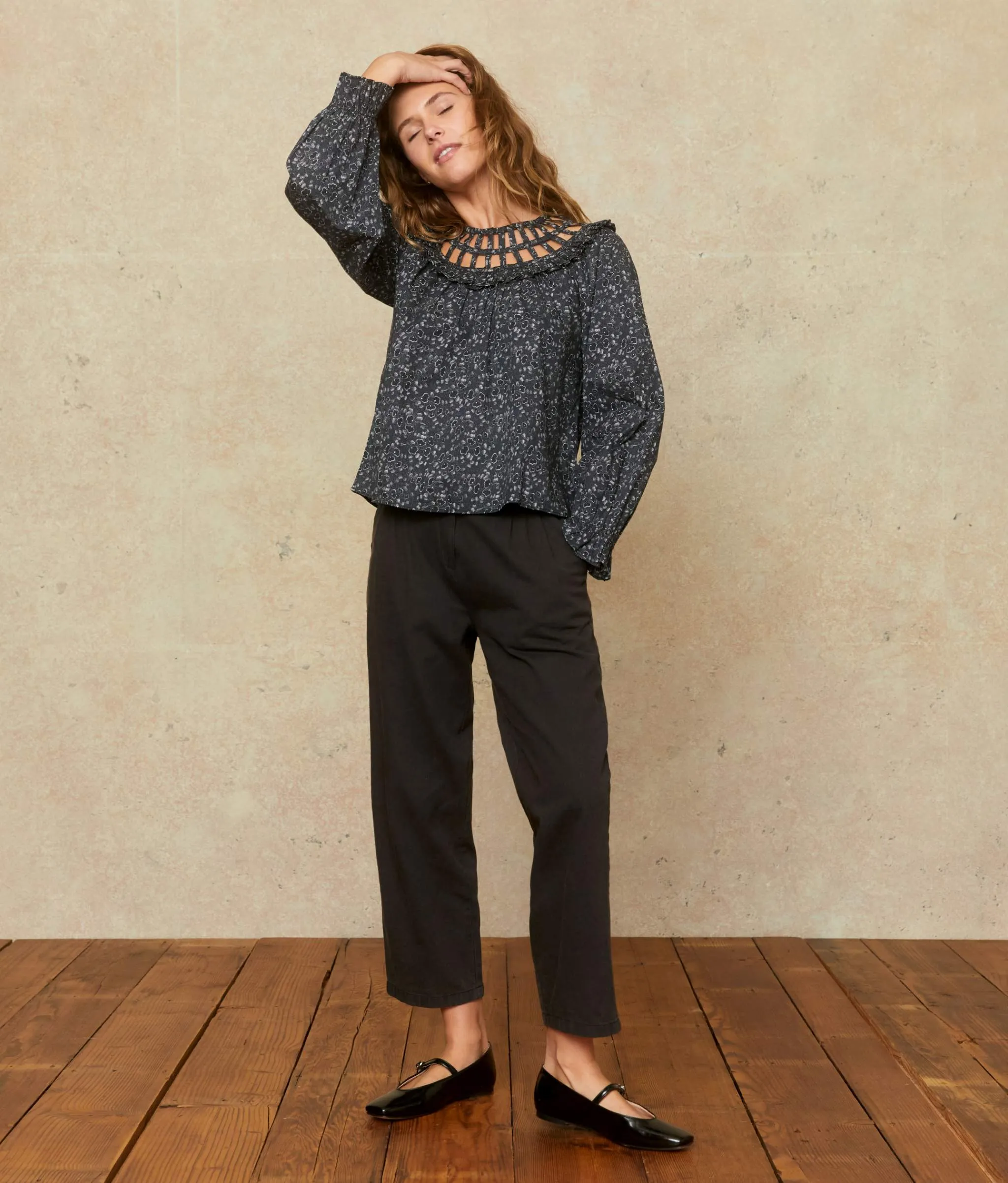 The Sydney Blouse | Ginkgo Black sold by Christy Dawn product image thumbnail 4