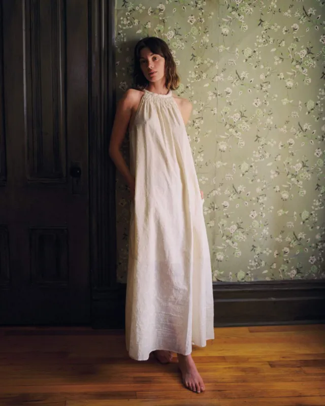 The Chantelle Dress | Sunflower Jacquard sold by Christy Dawn