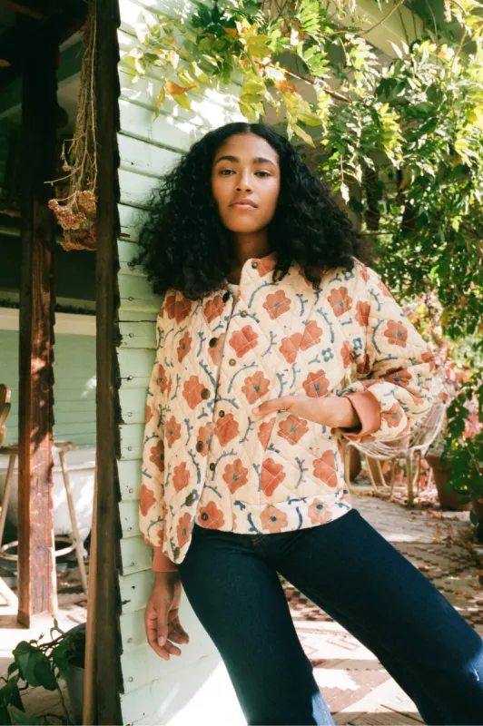 The Cleo Jacket | Natural Oak Leaf sold by Christy Dawn