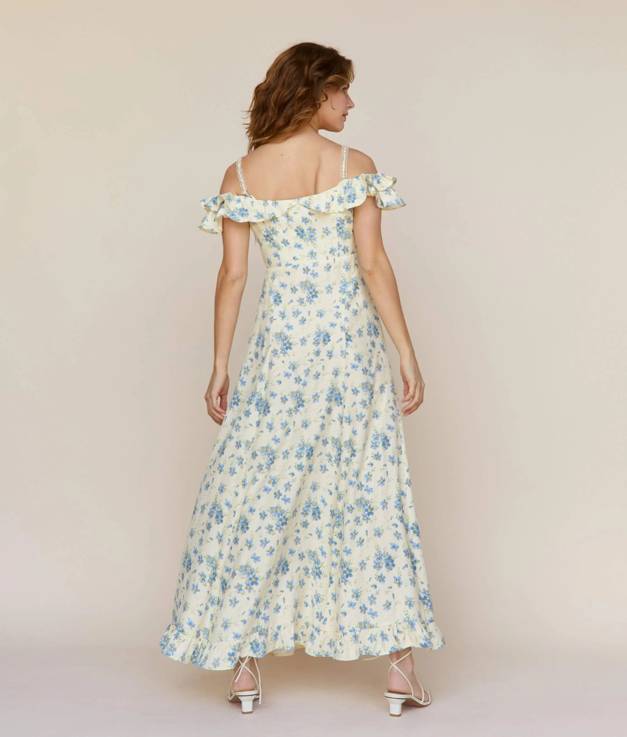 The Helina Dress | Lilies in Bloom Silk sold by Christy Dawn product image thumbnail 4