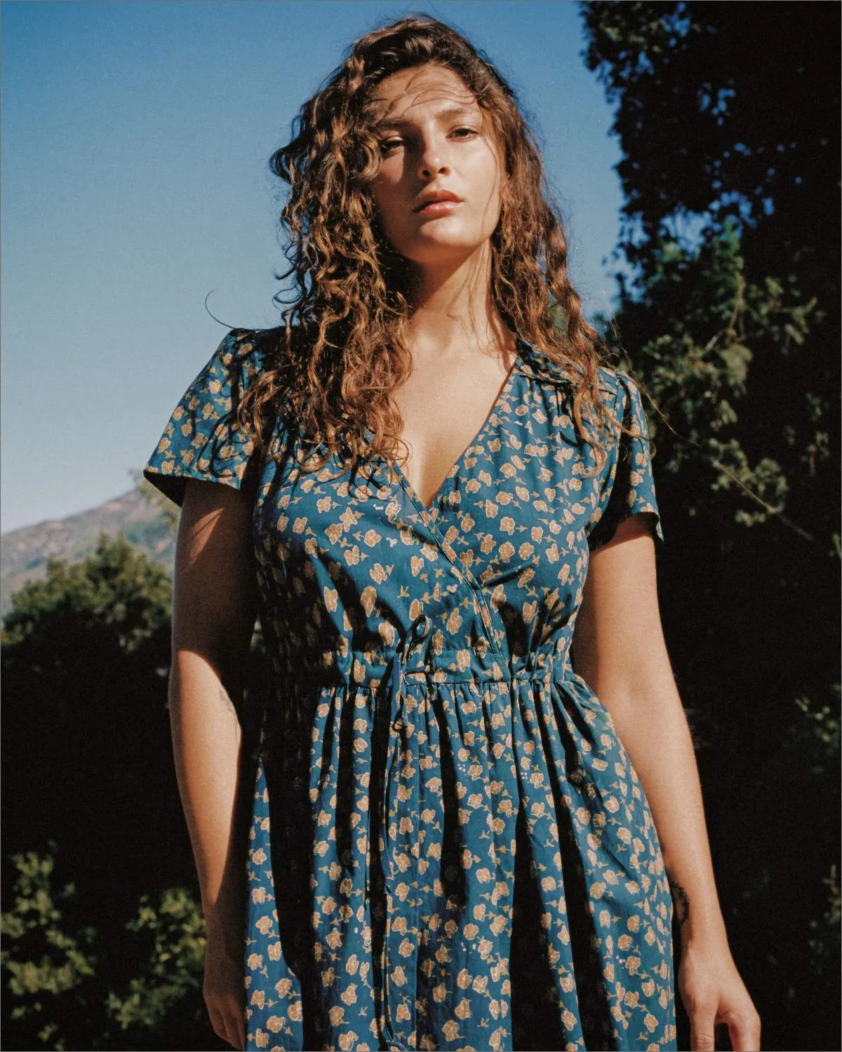 The Dawn Dress | Navy Poppy sold by Christy Dawn