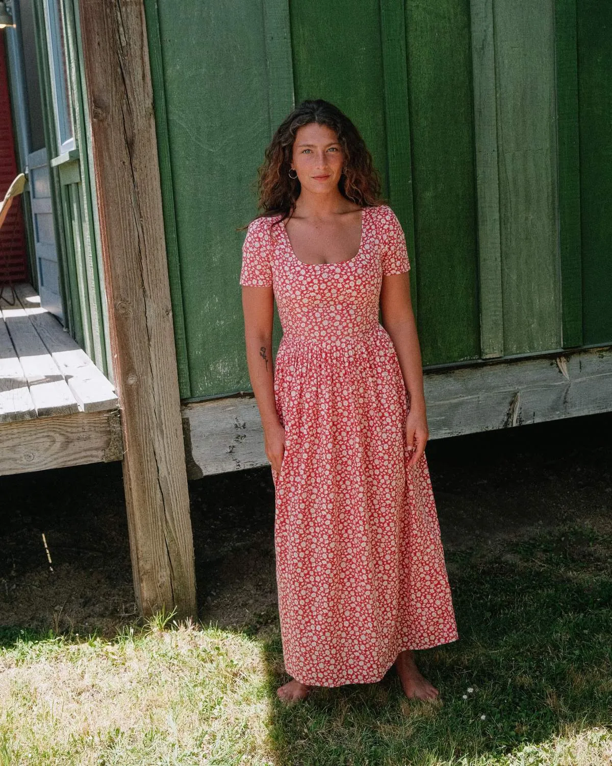 The Scarlet Dress Petites | Crimson Calendula sold by Christy Dawn