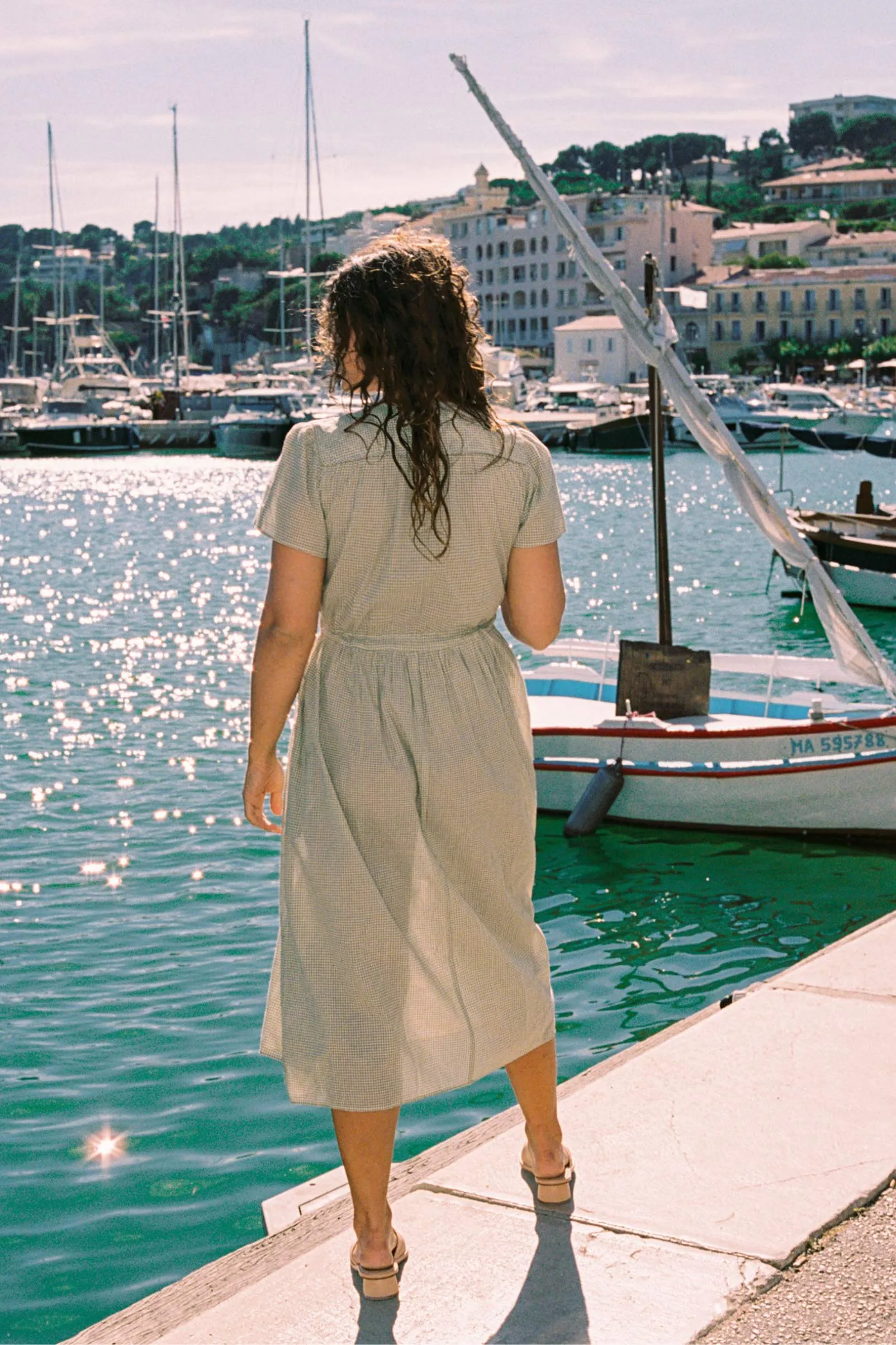 The Dawn Dress Petites | Honeydew Gingham sold by Christy Dawn product image thumbnail 5