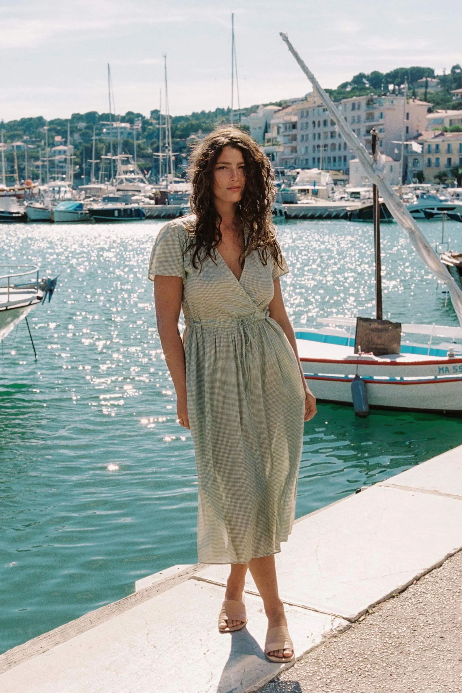 The Dawn Dress Petites | Honeydew Gingham sold by Christy Dawn product image thumbnail 2