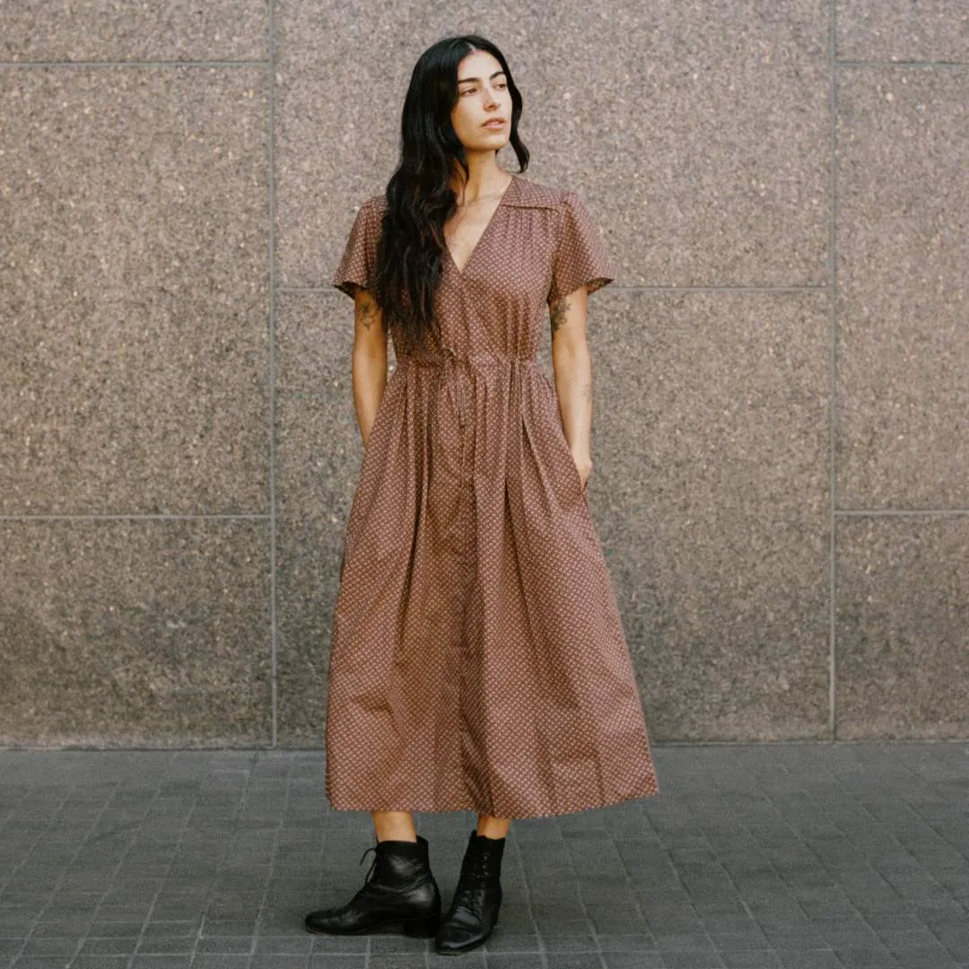 The Dawn Dress Petites | Geo Ditsy Hickory sold by Christy Dawn product image thumbnail 3