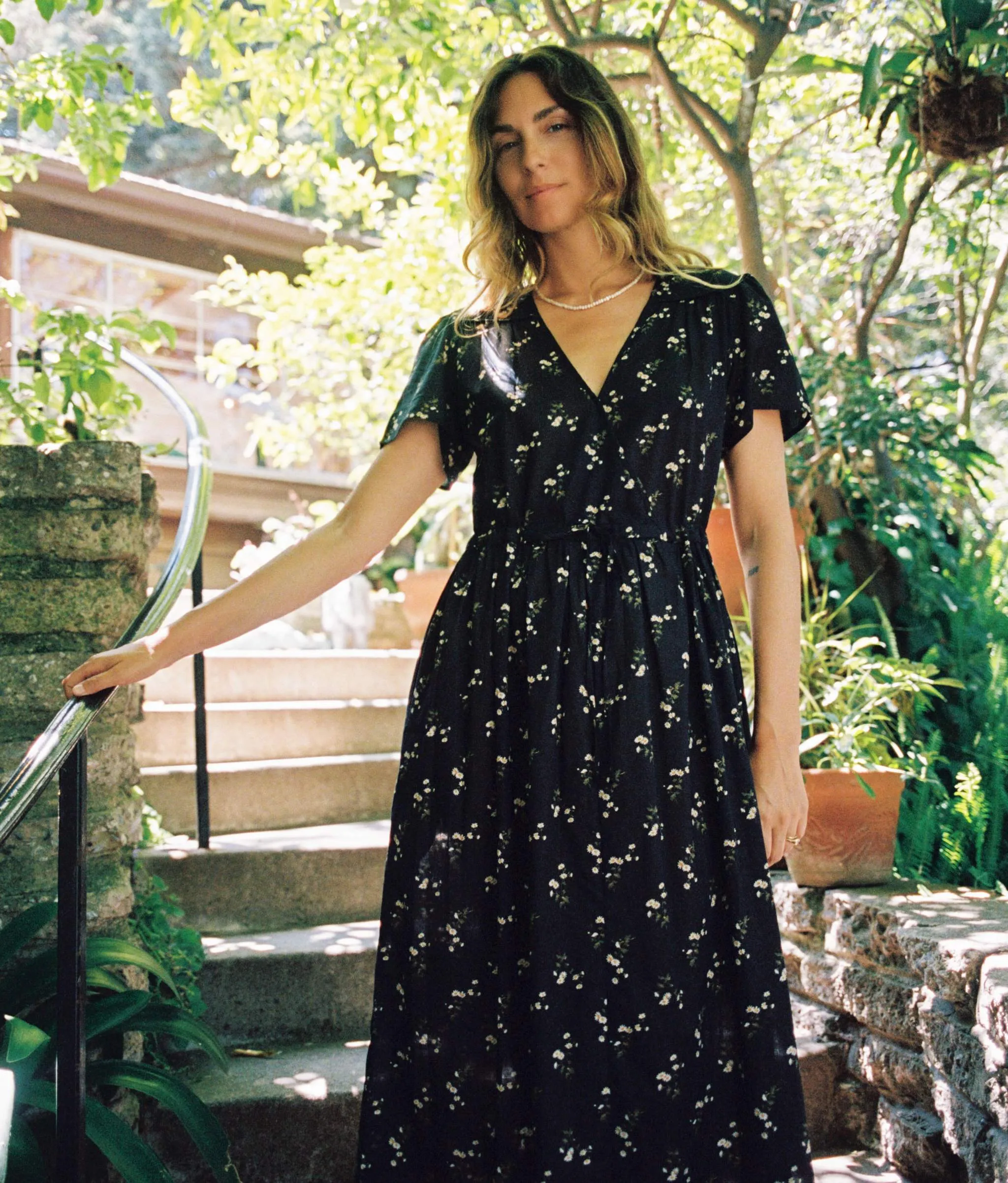 The Dawn Dress Petites | Noir Dancing Chamomile sold by Christy Dawn product image thumbnail 3