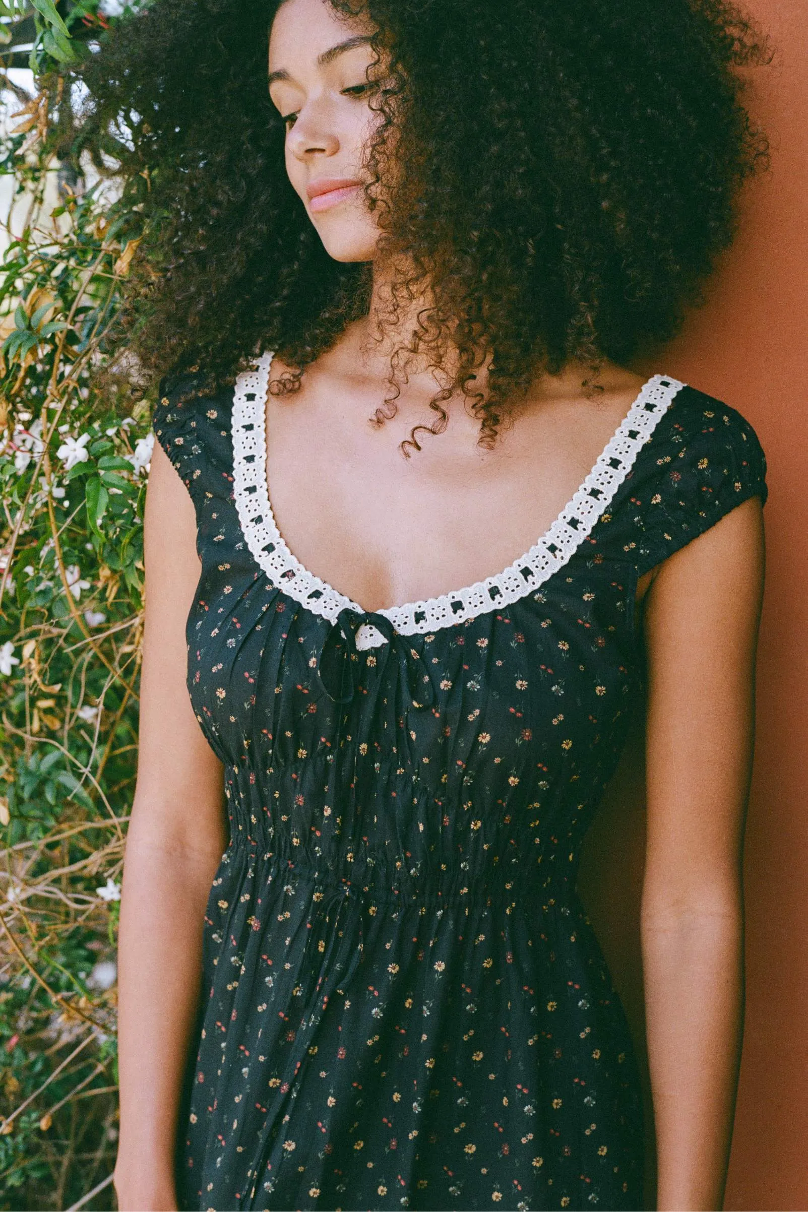 The Kelly Dress | Black Aster Garden sold by Christy Dawn product image thumbnail 5