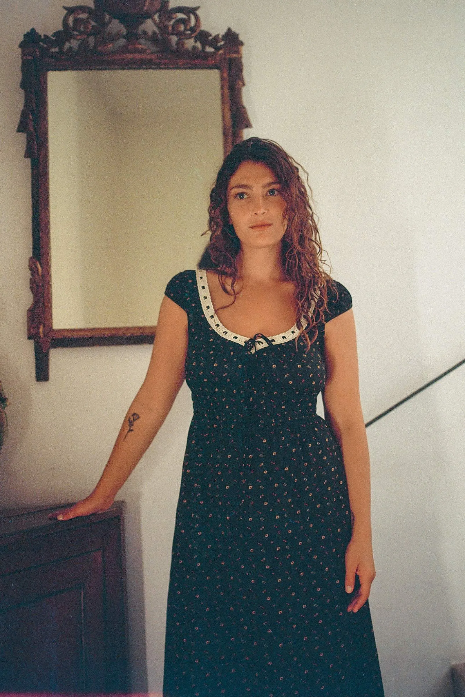 The Kelly Dress | Black Aster Garden sold by Christy Dawn product image thumbnail 4