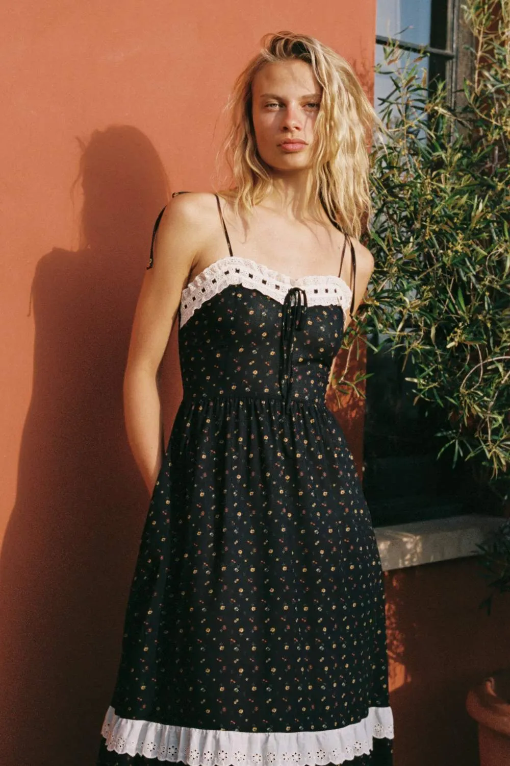 The Emma Dress | Black Aster Garden sold by Christy Dawn