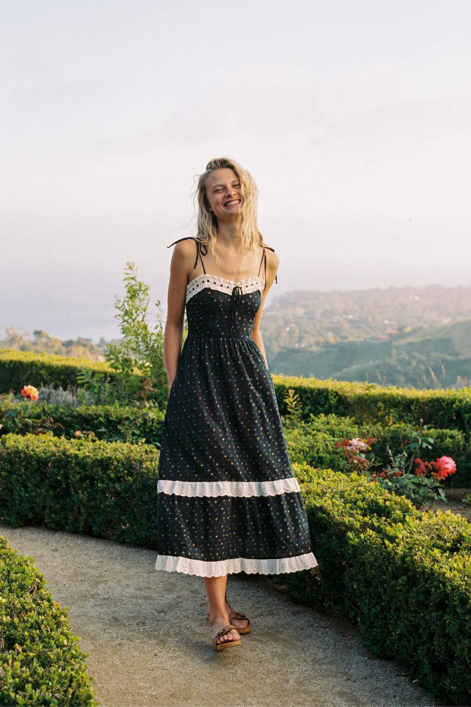 The Emma Dress | Black Aster Garden sold by Christy Dawn product image thumbnail 4