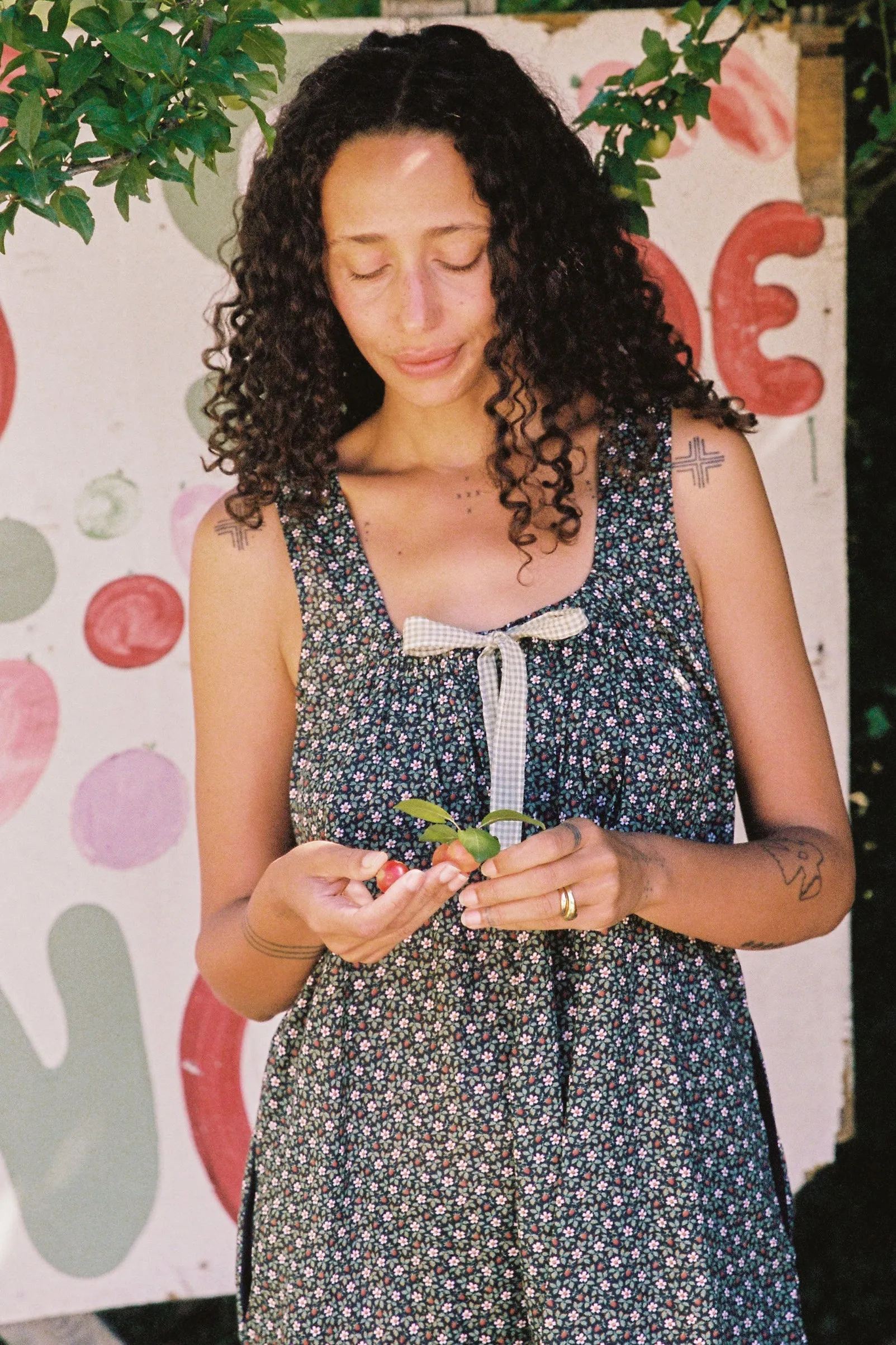 The Muriel Dress | Night Strawberry sold by Christy Dawn