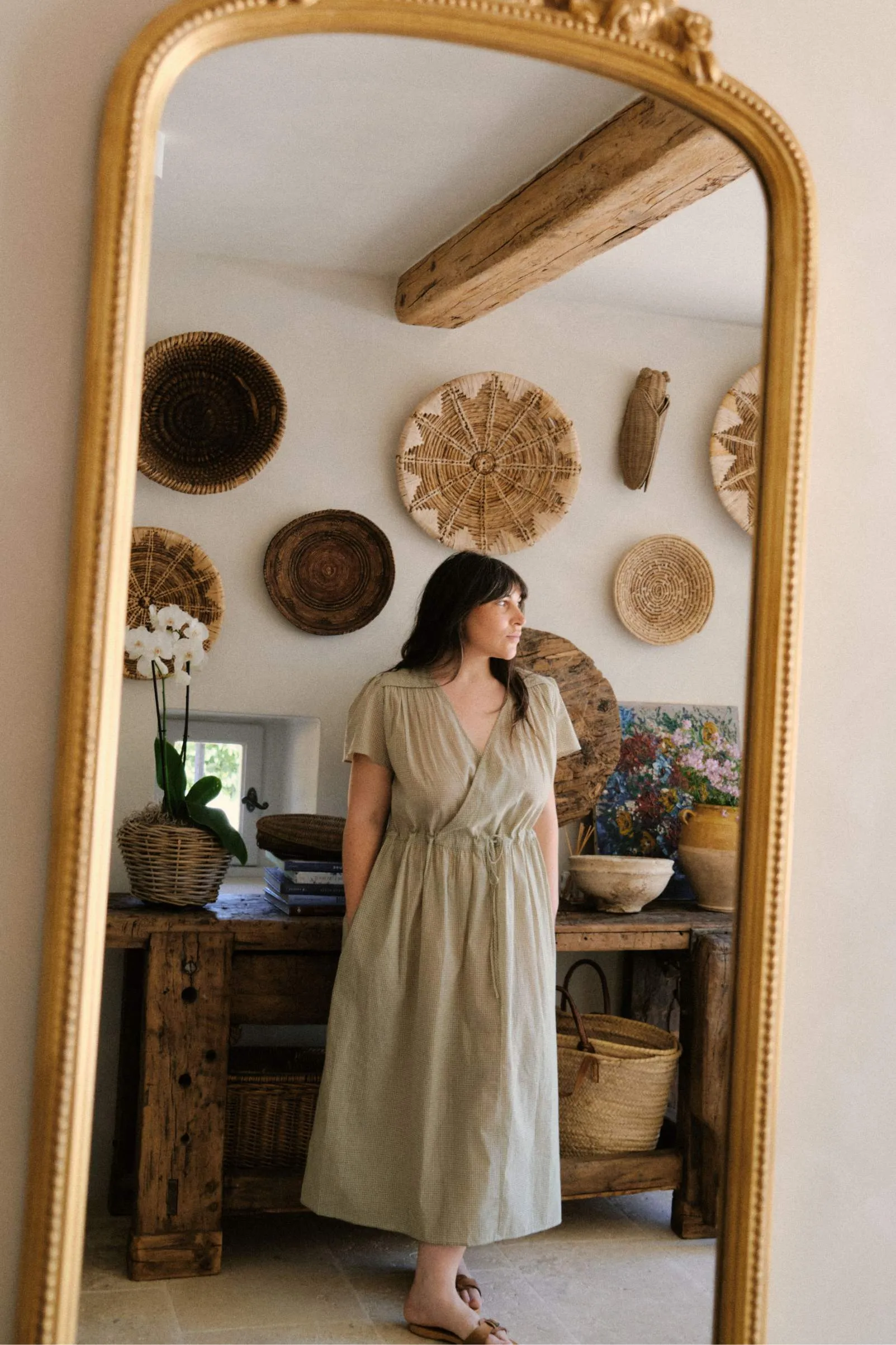 The Dawn Dress Extended | Honeydew Gingham sold by Christy Dawn product image thumbnail 3