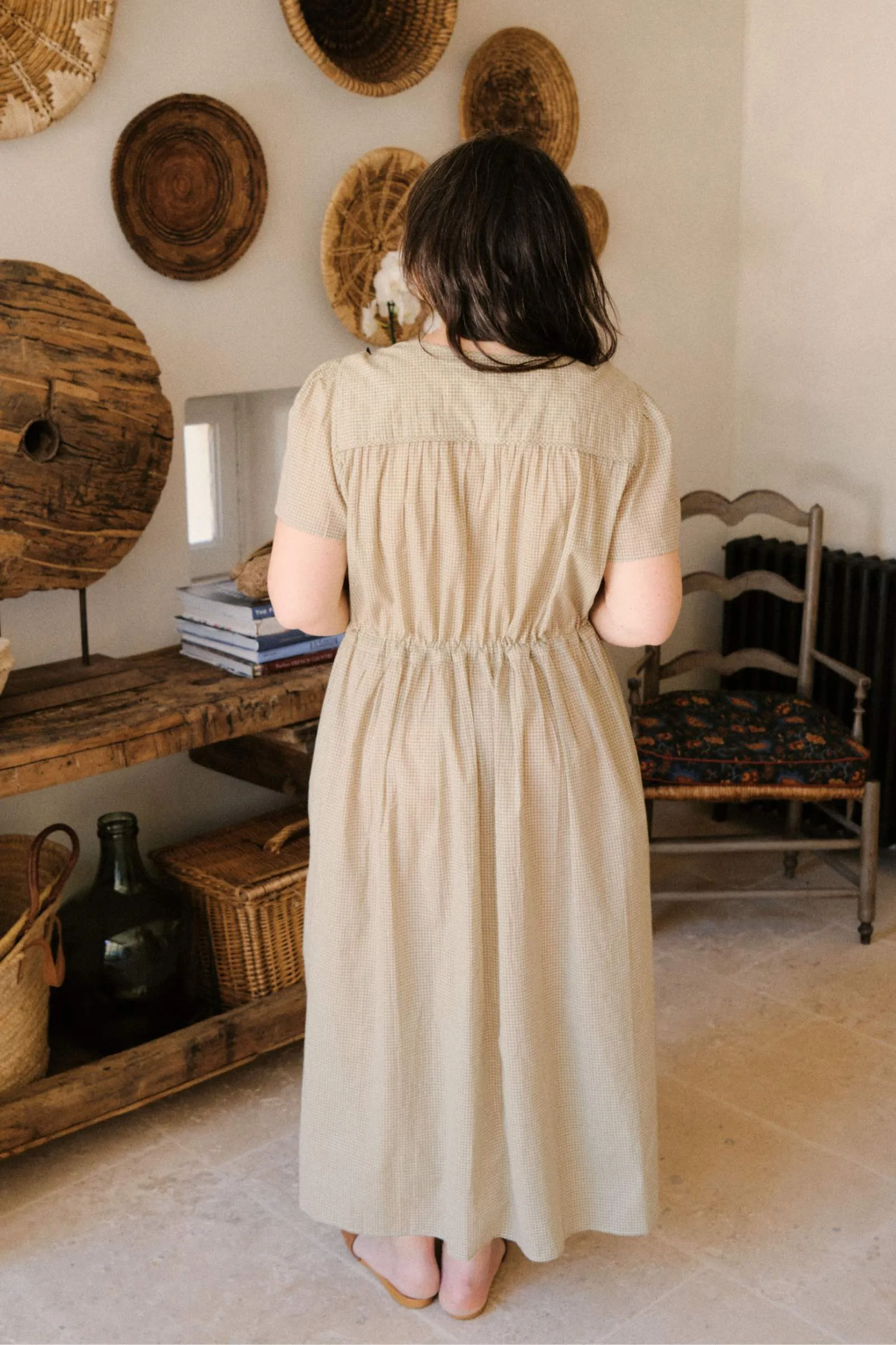 The Dawn Dress Extended | Honeydew Gingham sold by Christy Dawn product image thumbnail 2