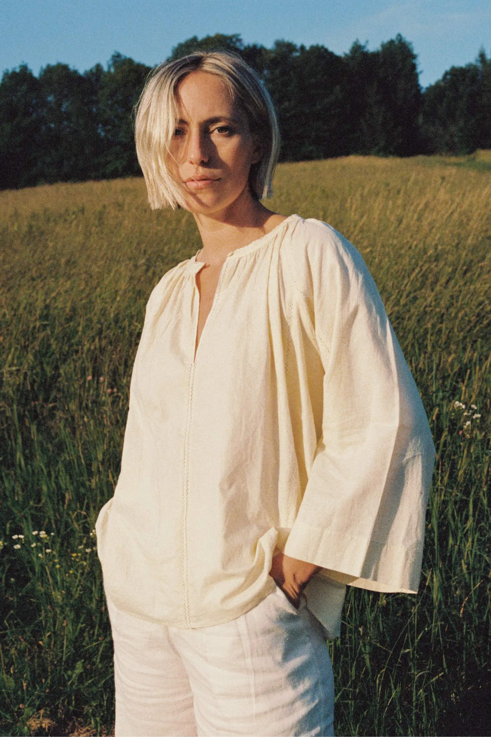 The Lorena Blouse | Chamomile Khadi sold by Christy Dawn product image thumbnail 4