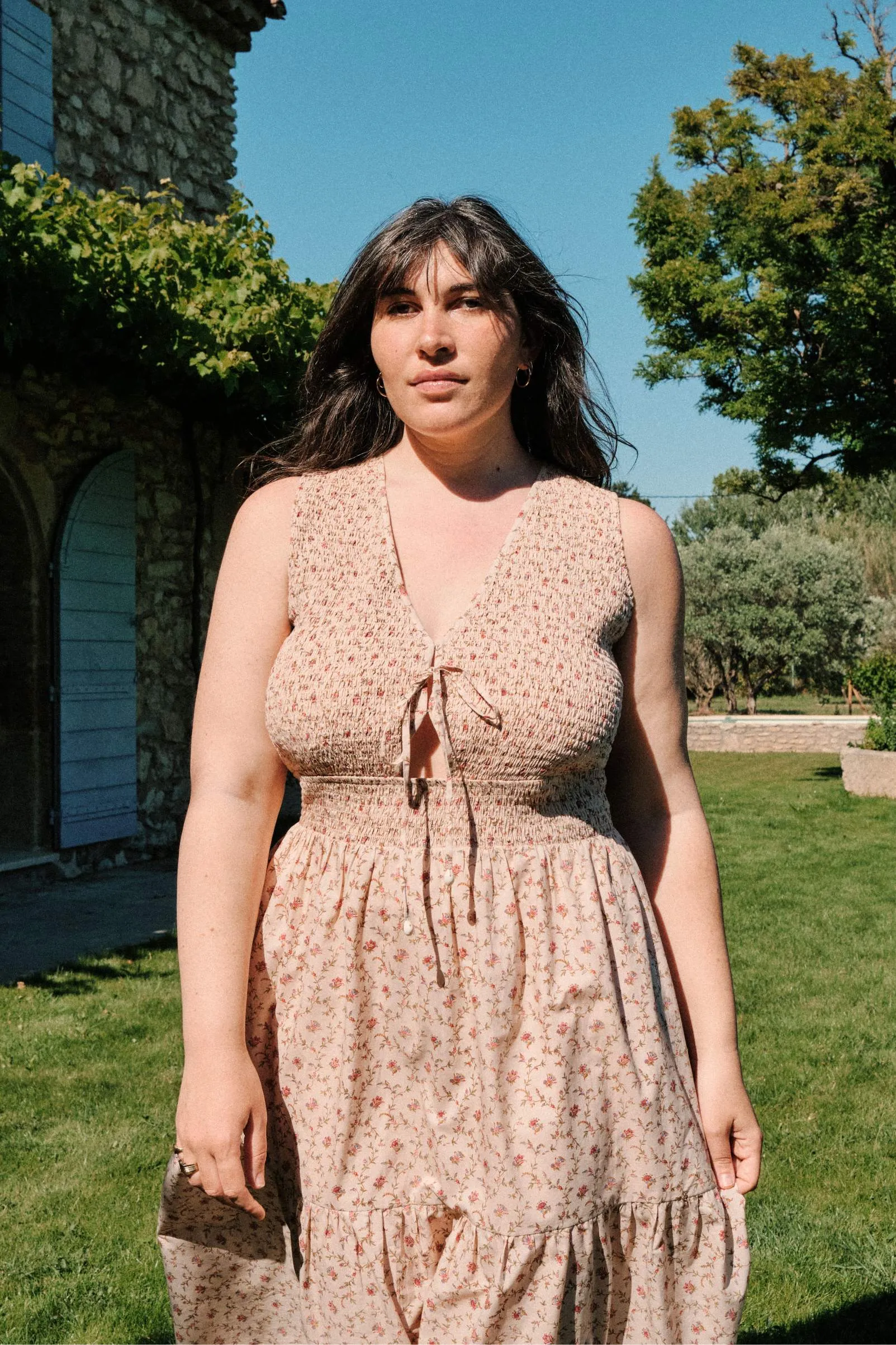 The Mika Dress Extended | Summer Trellis sold by Christy Dawn