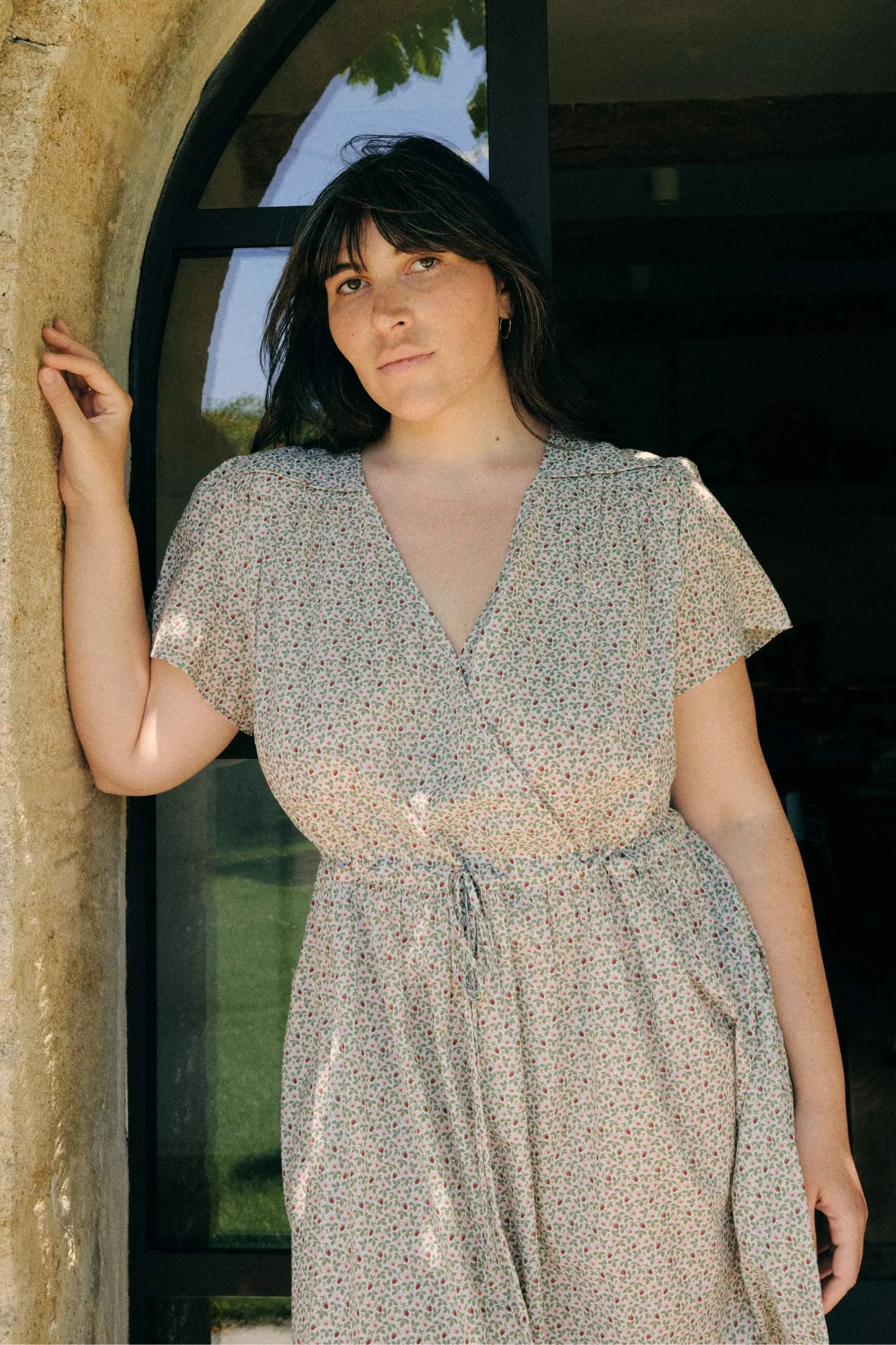 The Dawn Dress Extended | Creme Strawberry sold by Christy Dawn