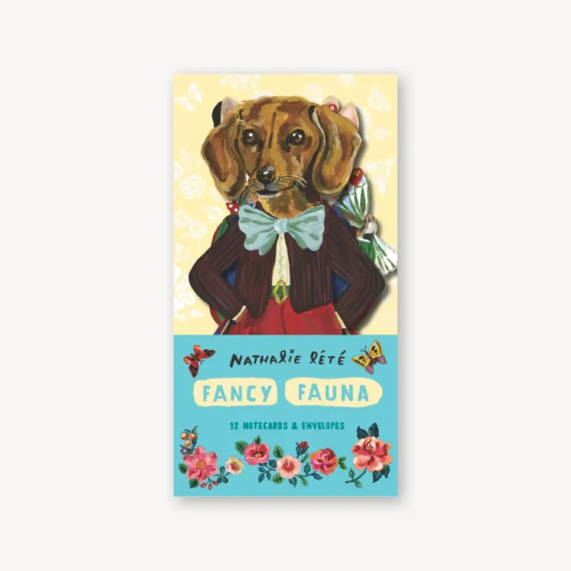 Fancy Fauna: 12 Notecards & Envelopes sold by Chronicle Books