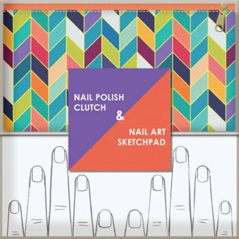 Nail Polish Clutch & Nail Art Sketchpad made by Chronicle Books