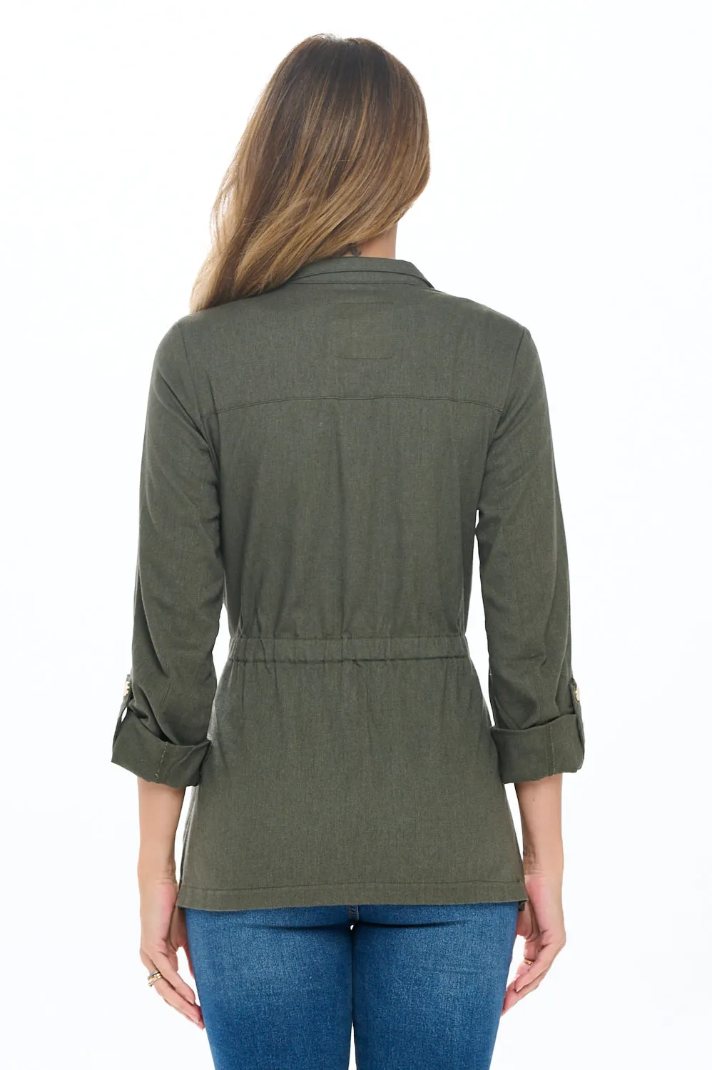 Ci Sono Breezy Linen Dress Shirt sold by Ci Sono product image thumbnail 4