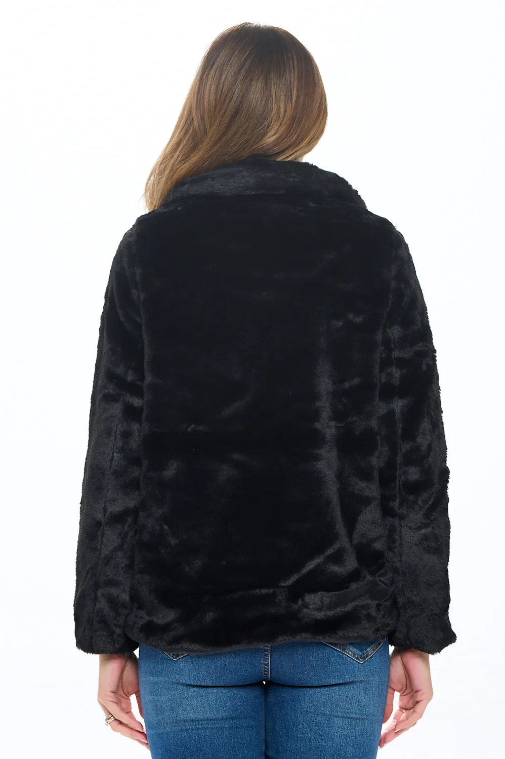 Ci Sono Plush Faux Fur Jacket sold by Ci Sono product image thumbnail 4