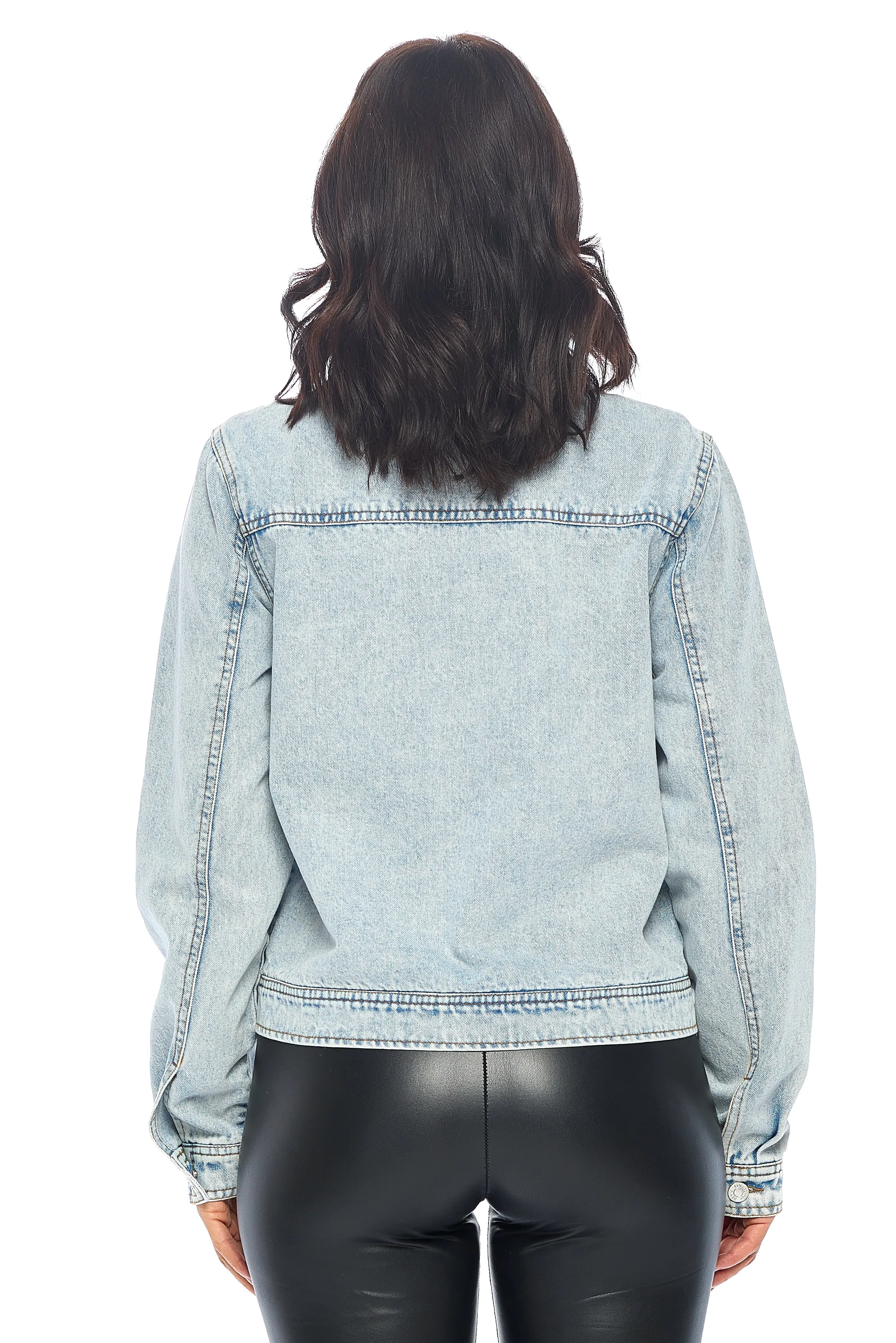 Ci Sono Casual Denim Jacket with Pockets sold by Ci Sono product image thumbnail 4