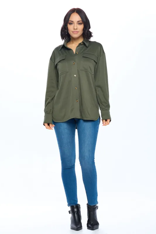 Ci Sono Utility Style Long Sleeve Shirt sold by Ci Sono