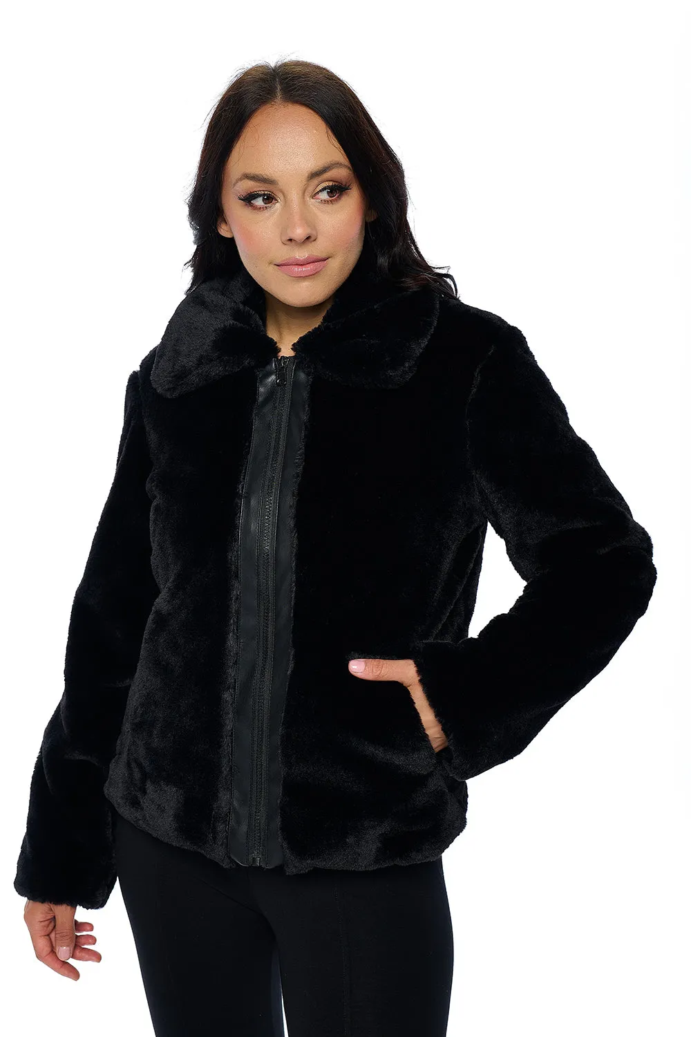 Ci Sono Cozy Chic Faux Fur Jacket sold by Ci Sono