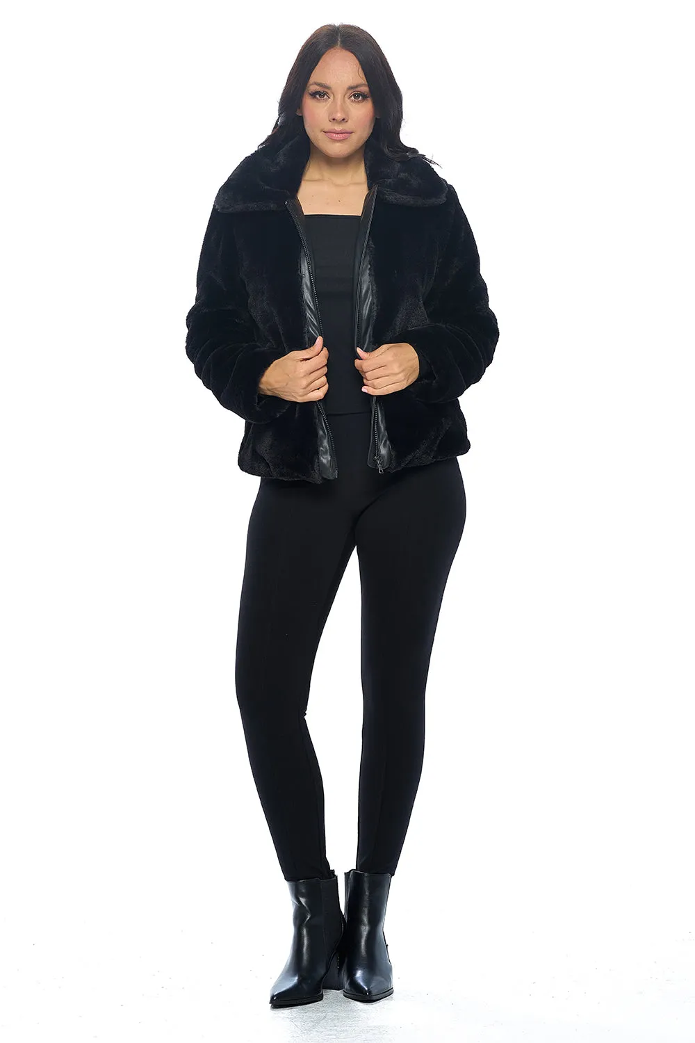 Ci Sono Cozy Chic Faux Fur Jacket sold by Ci Sono product image thumbnail 2