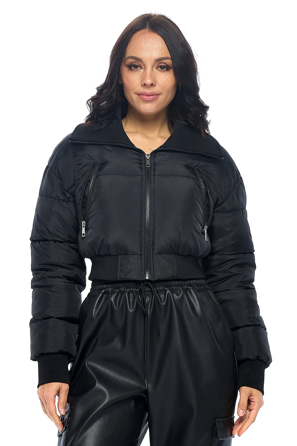 CI Sono Cuddle Cloud Cropped Puffer sold by Ci Sono product image thumbnail 3