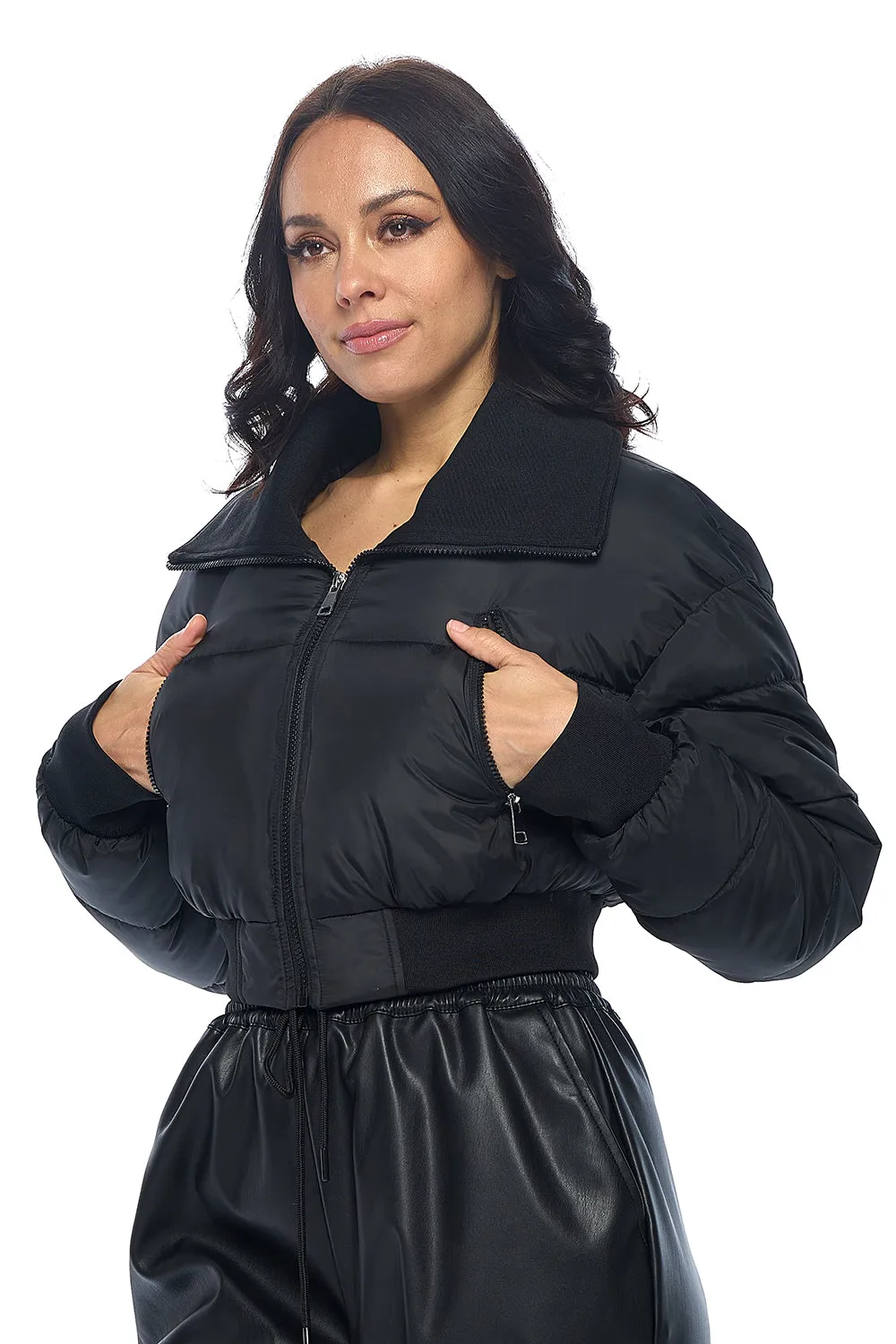 CI Sono Cuddle Cloud Cropped Puffer sold by Ci Sono product image thumbnail 4