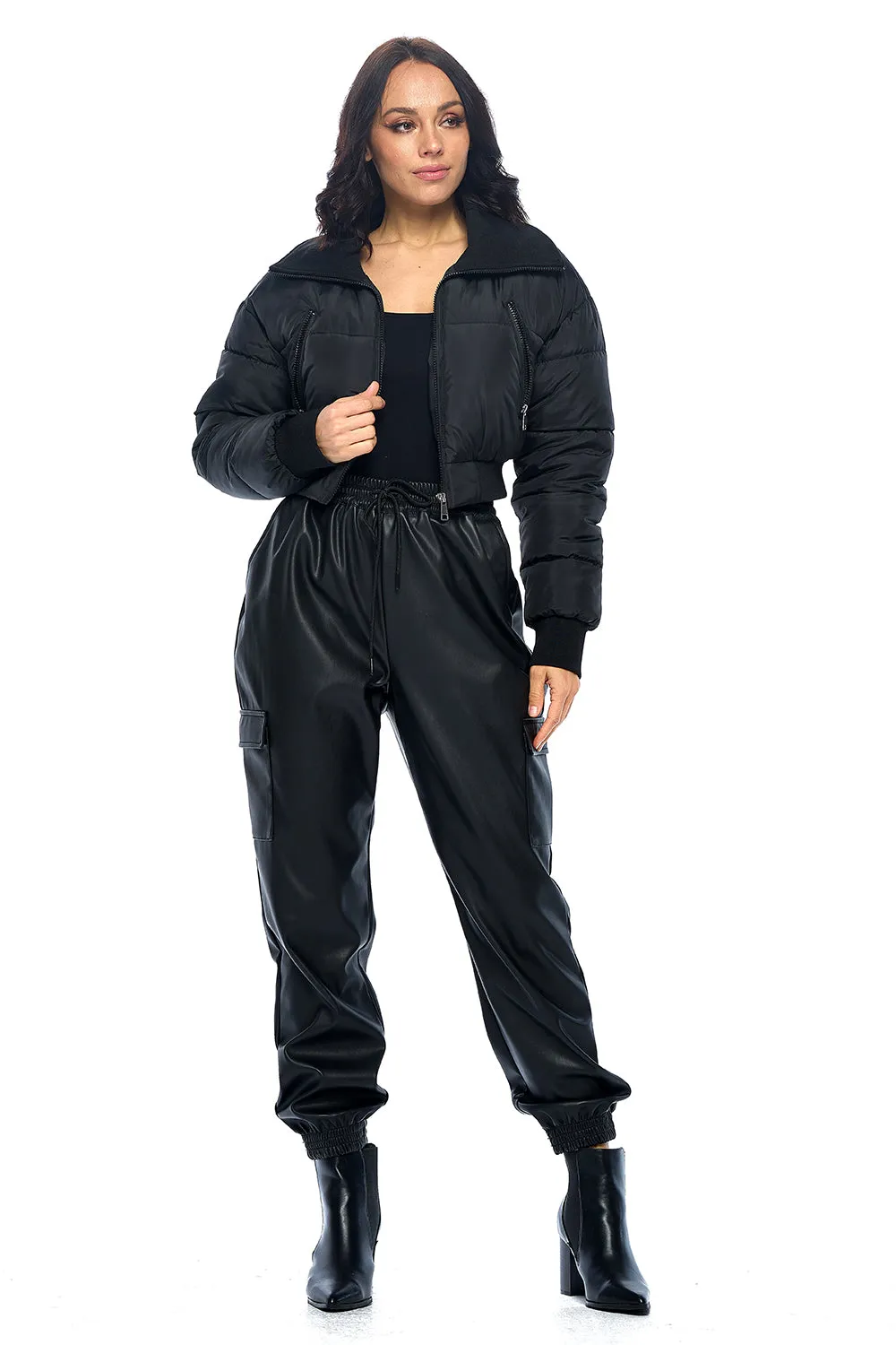 CI Sono Cuddle Cloud Cropped Puffer sold by Ci Sono product image thumbnail 2