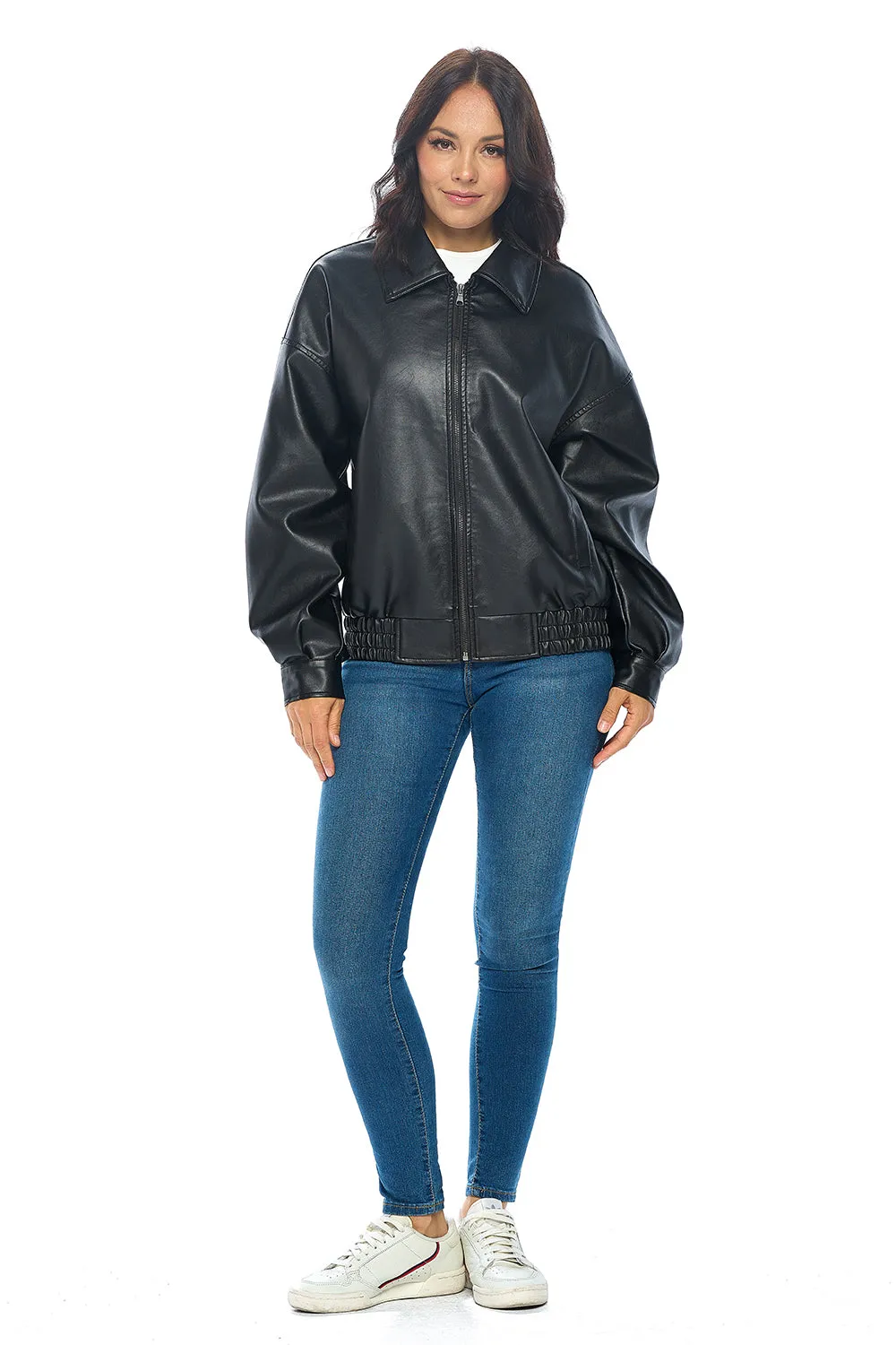 CI Sono Edgy Faux Leather Jacket sold by Ci Sono product image thumbnail 2