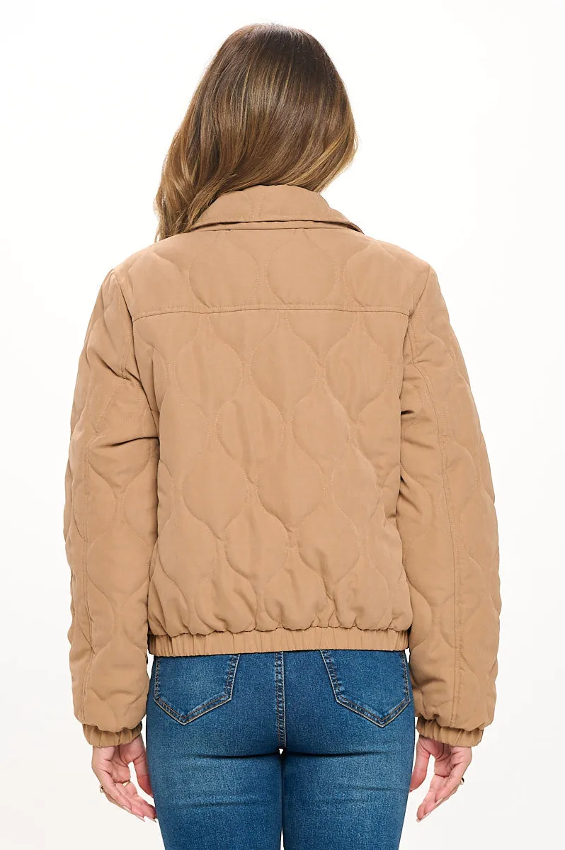 CI Sono Classic Quilted Jacket sold by Ci Sono product image thumbnail 4