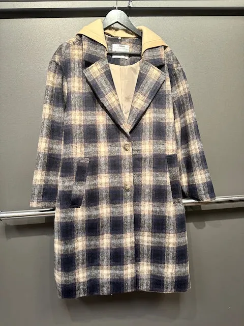 Ci Sono Plaid Charm Long Coat sold by Ci Sono product image thumbnail 2
