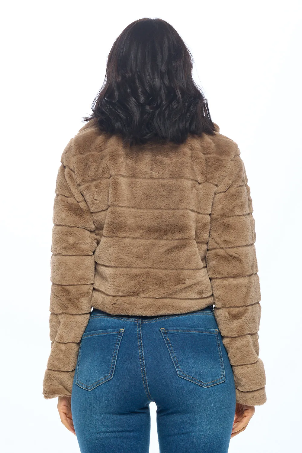 CiSono Luxe Fur Zip-Up Coat sold by Ci Sono product image thumbnail 5